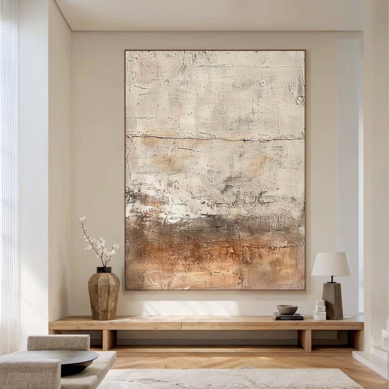 Textured Neutral Grandeur | Beige Haze