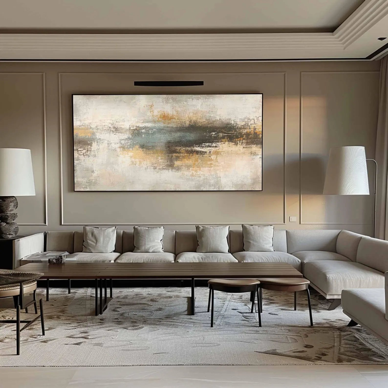 Abstract Texture Blend Art | Elegant Sophistication