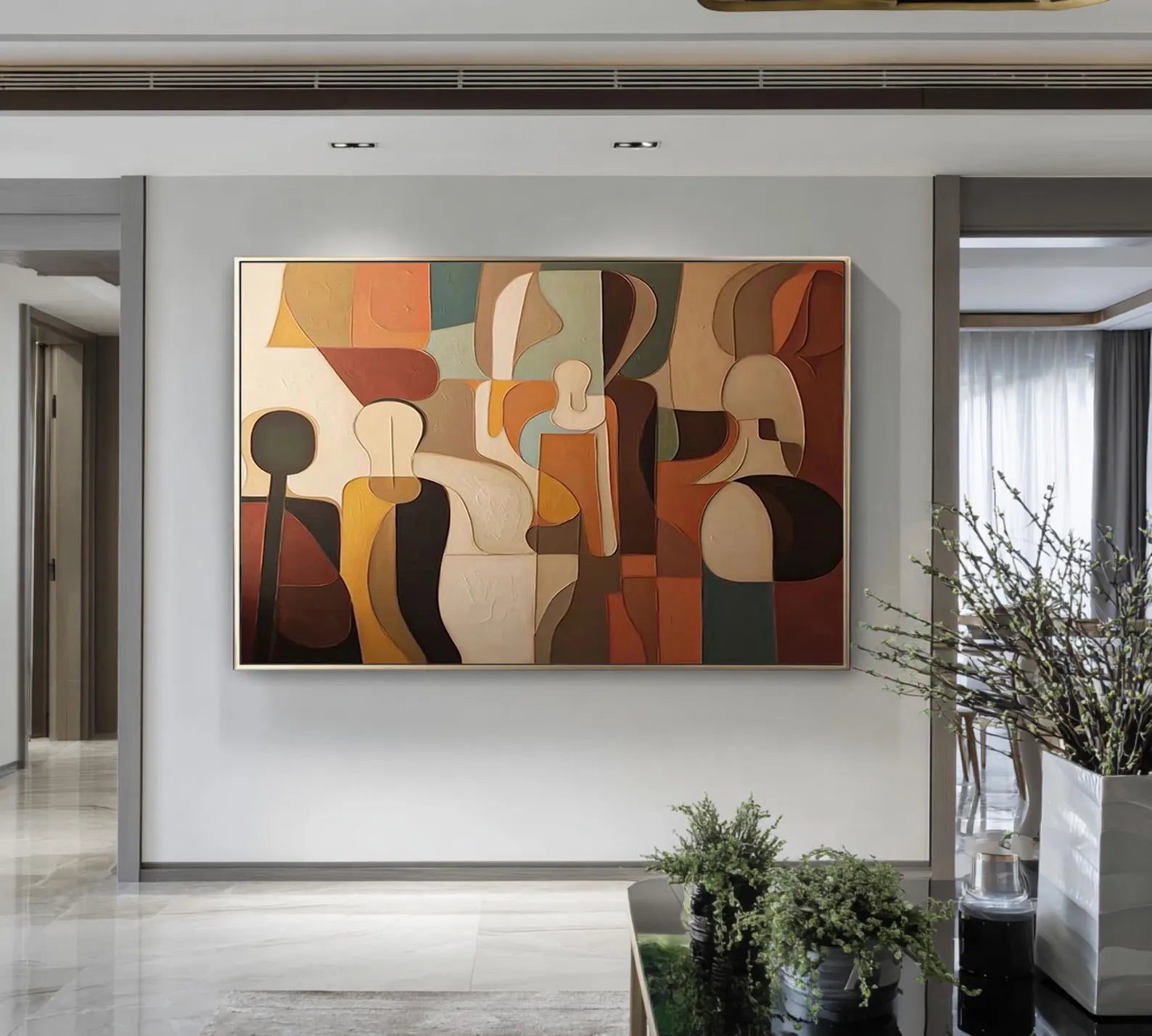 Textured Figurative Composition | Earth Hues