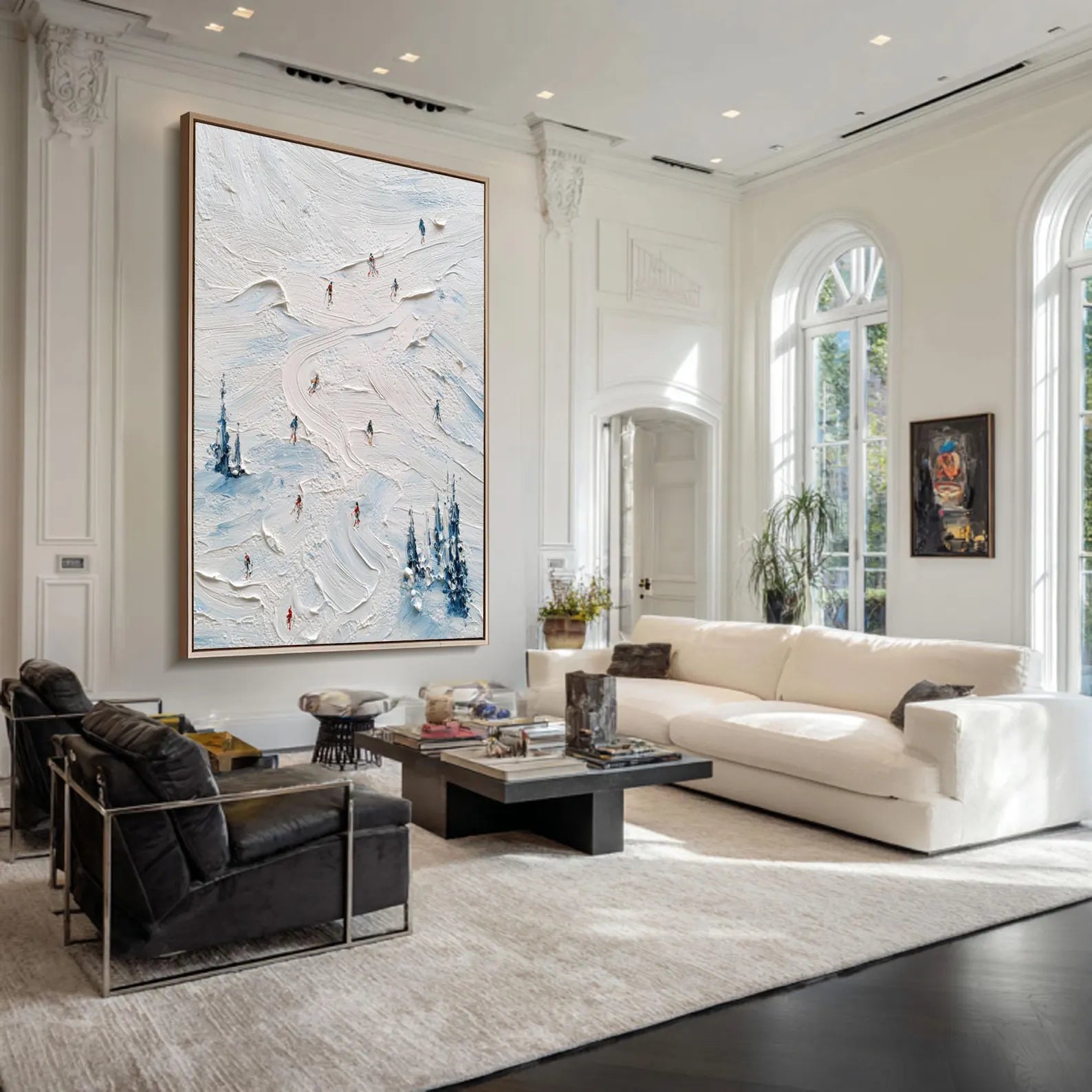 Textured Alpine Thrill | Ski Slopes