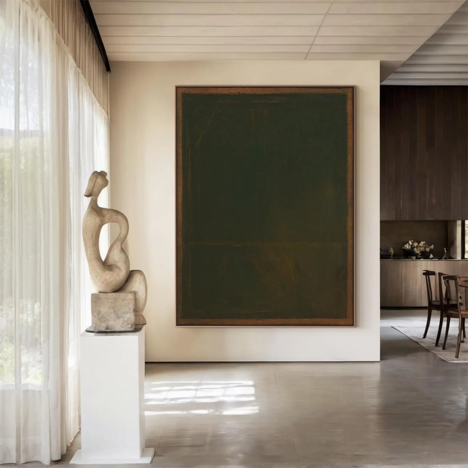 Textured Moody Depth | Green Rhythm