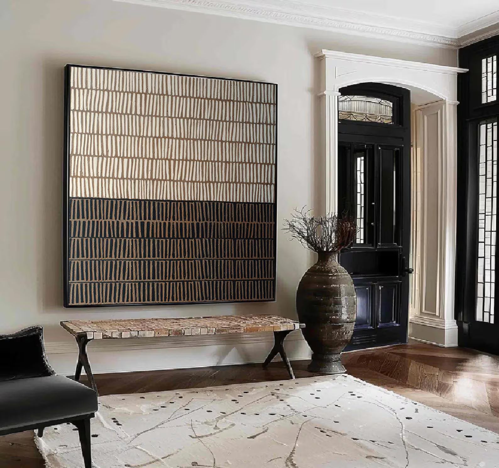 Textured Stripes Art | Sophisticated Ease