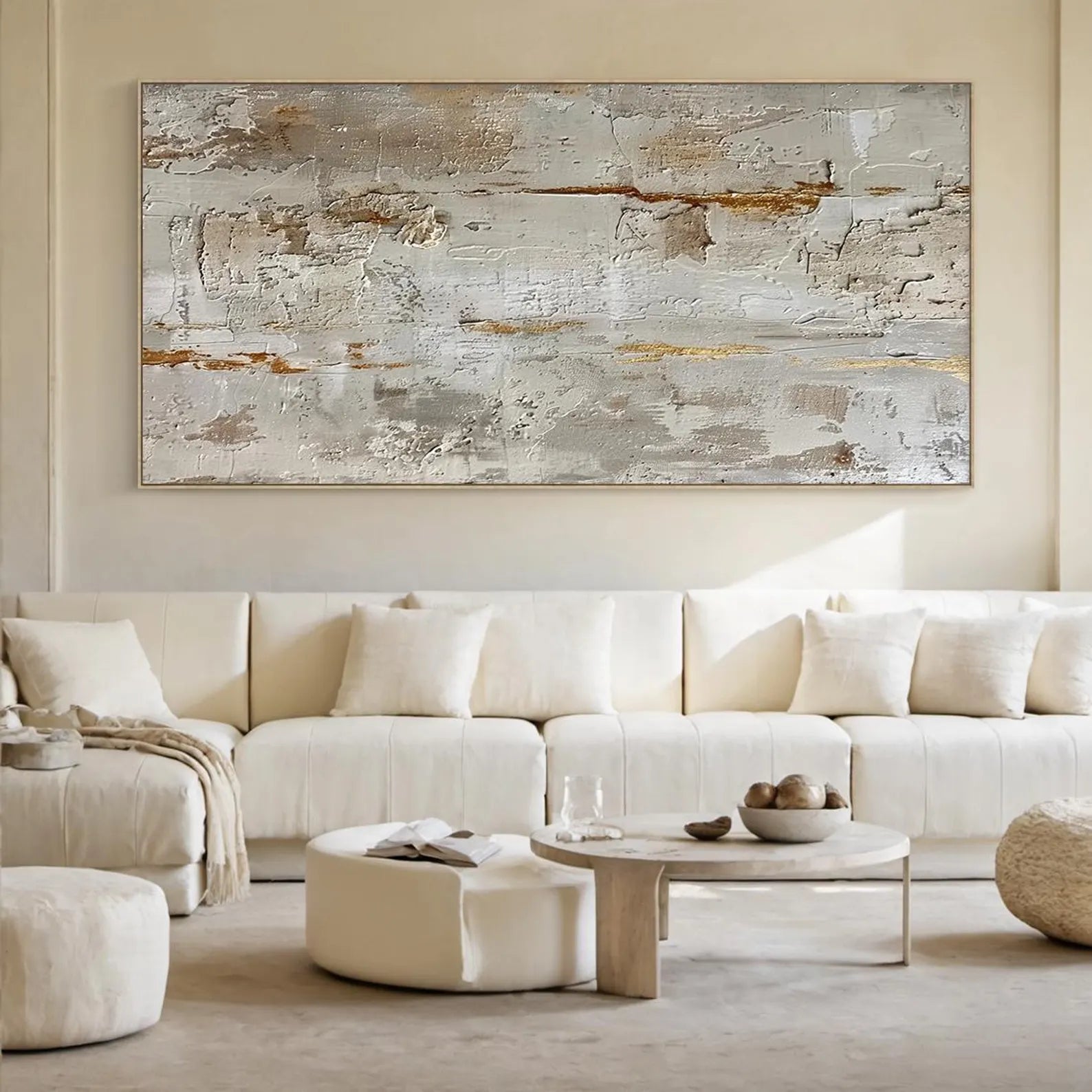 Textured Neutral Opulence | Gold Vein