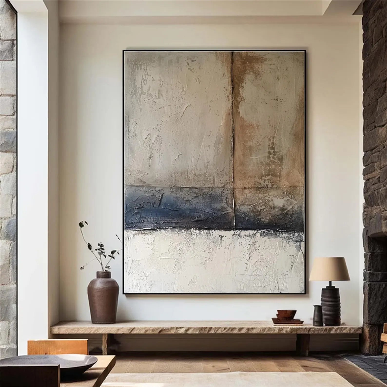 Textured Tonal Abstract | Layered Luxe