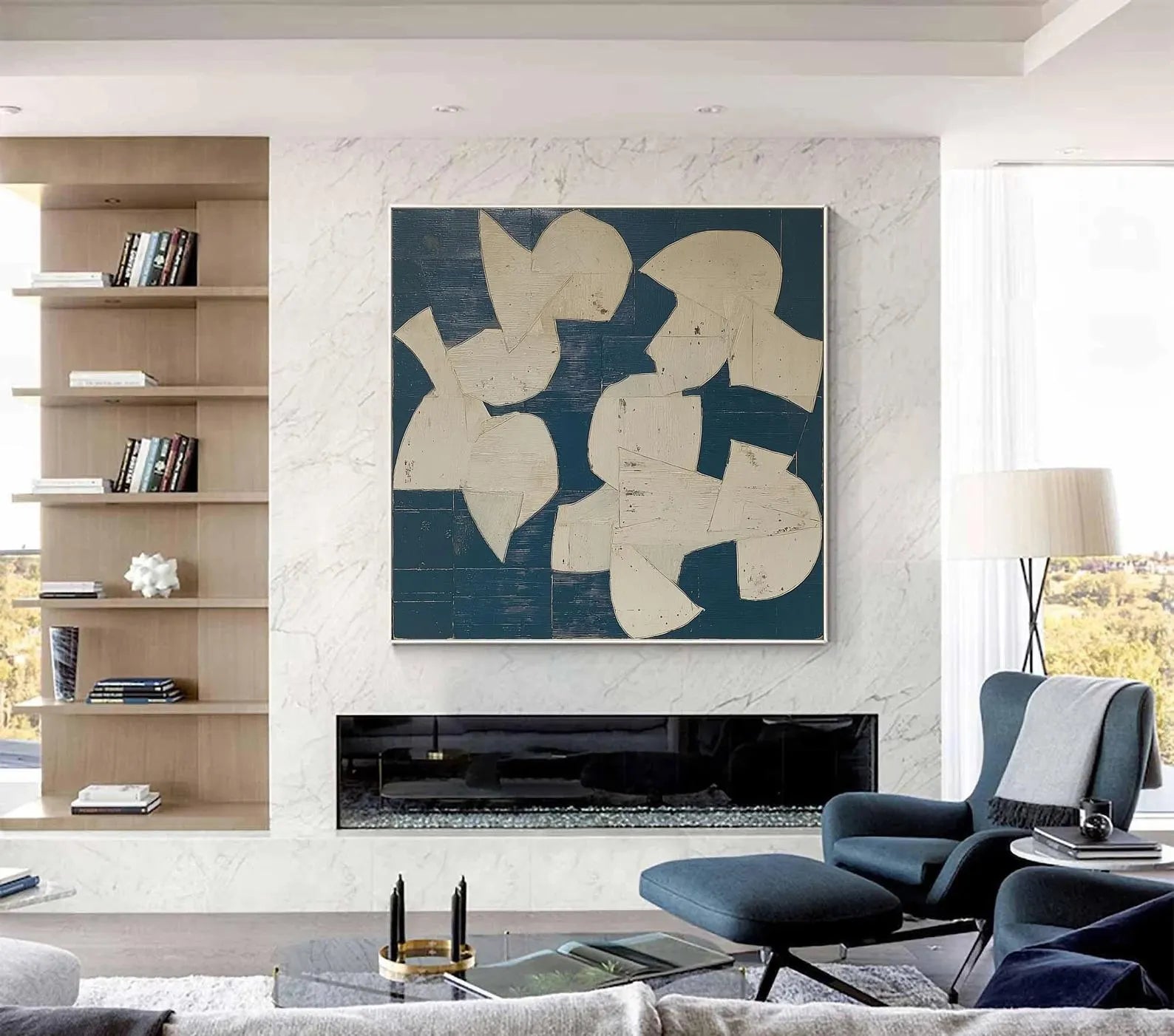 Textured Geometric Art | Modern Elegance