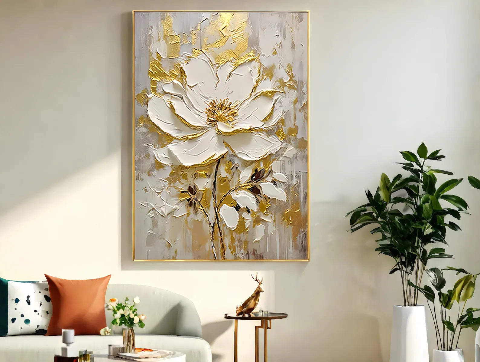 Textured Magnolia Opulence | Aureate Alabaster