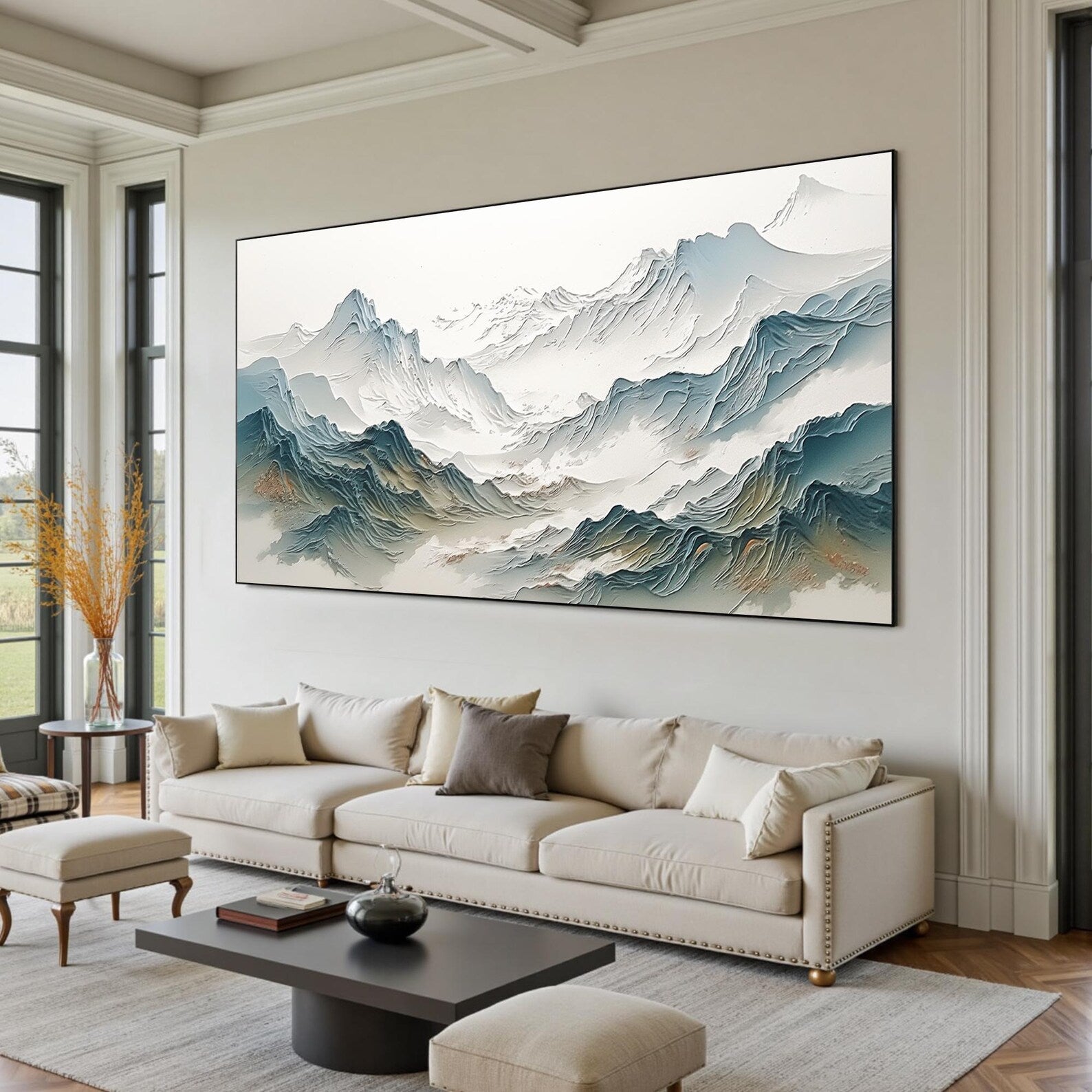 Textured Mountain Opulence | Azure Peaks