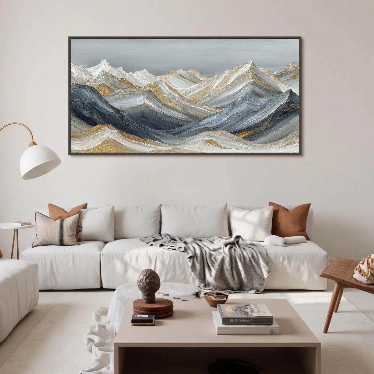 Textured Mountain Opulence | Gilded Peaks