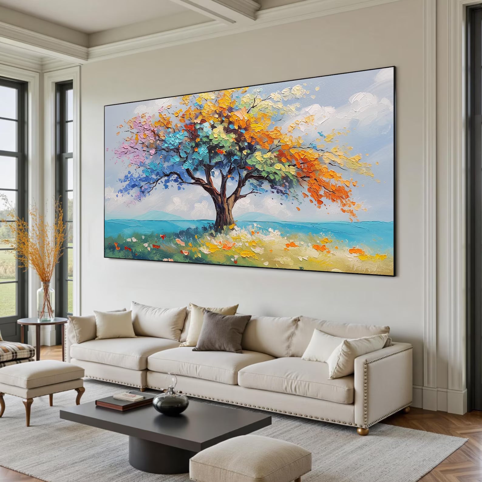 Textured Arbor Opulence | Multicolor Glade