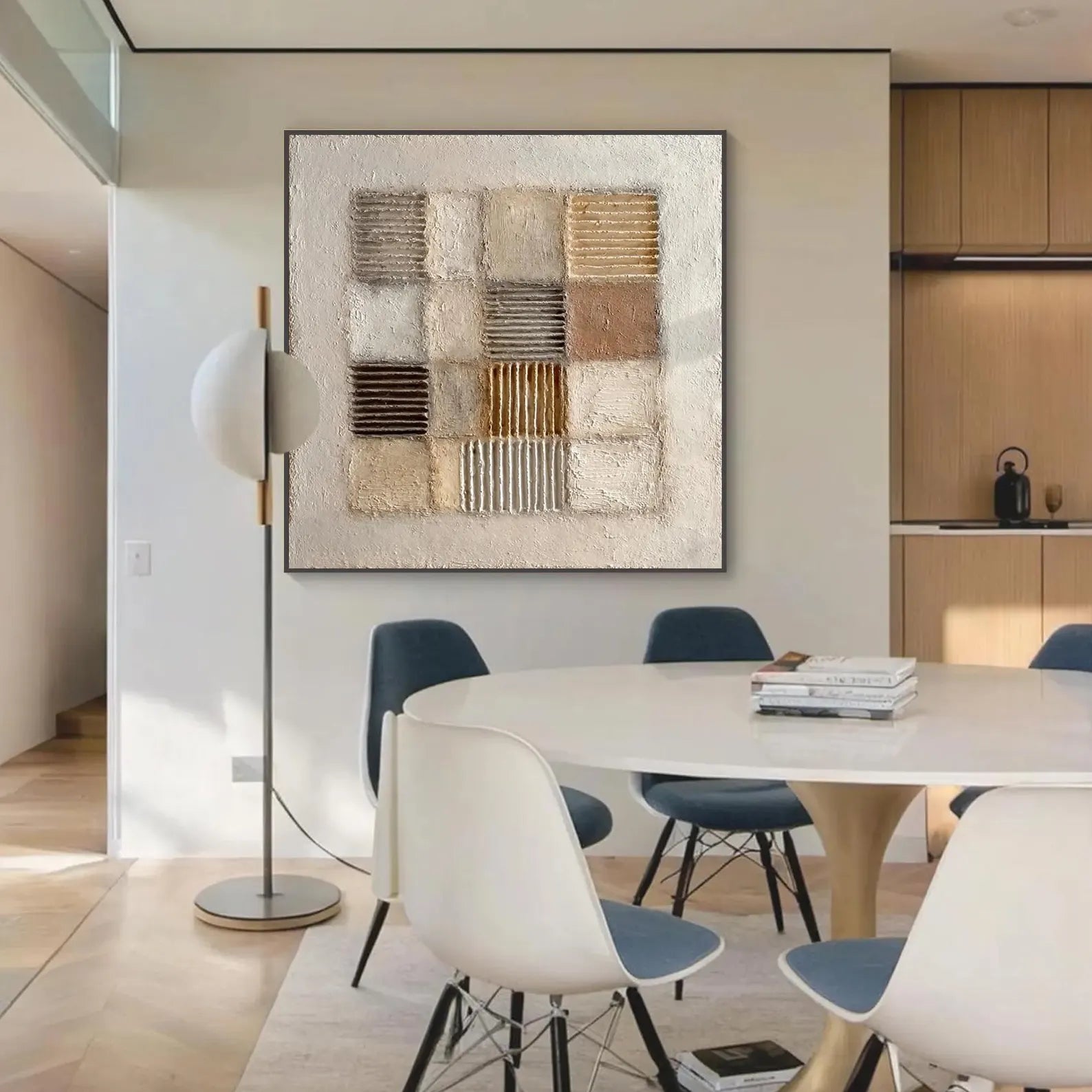 Textured Earth-Tone Composition | Sophisticated Calm