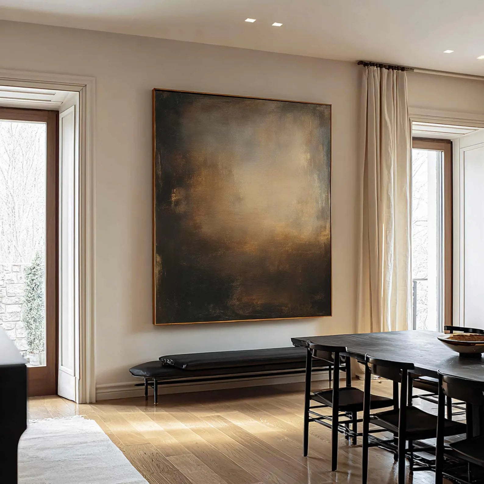 Abstract Luxe Art | Golden Calm