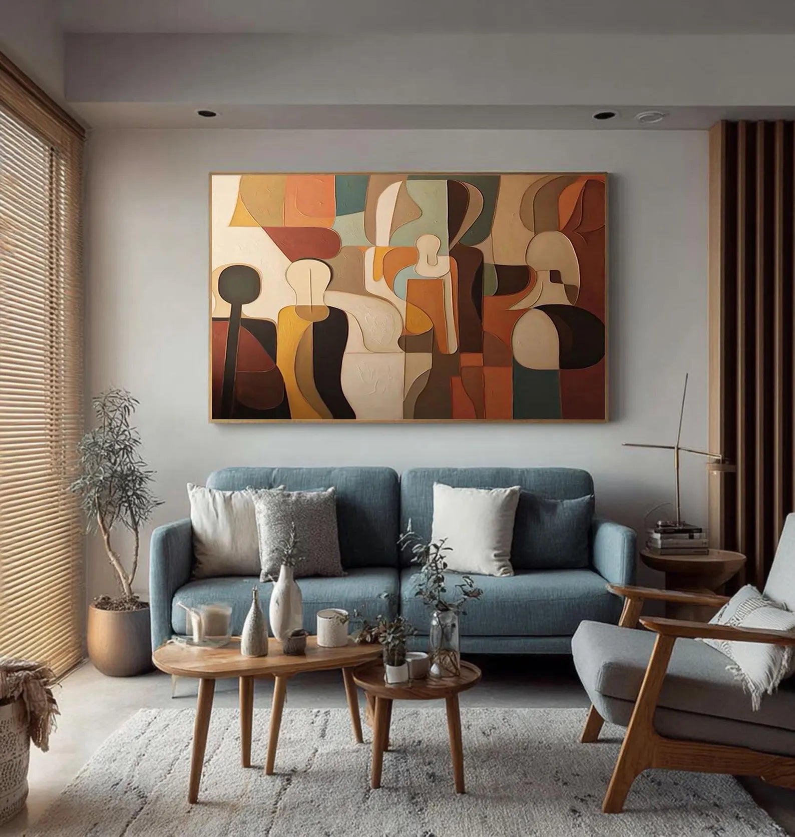 Textured Figurative Composition | Earth Hues