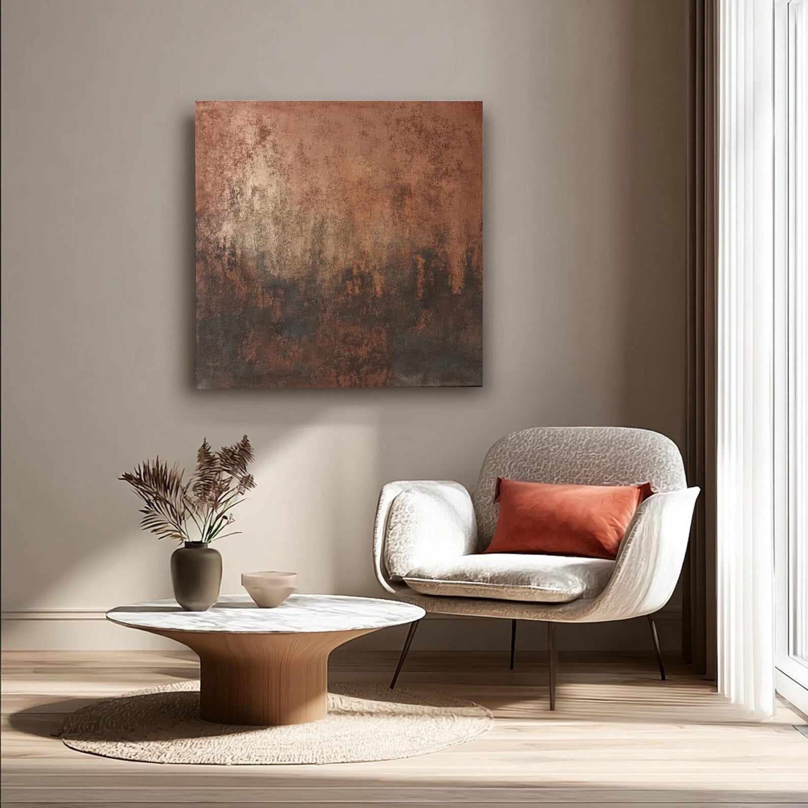 Textured Earthy Opulence | Brown Gold