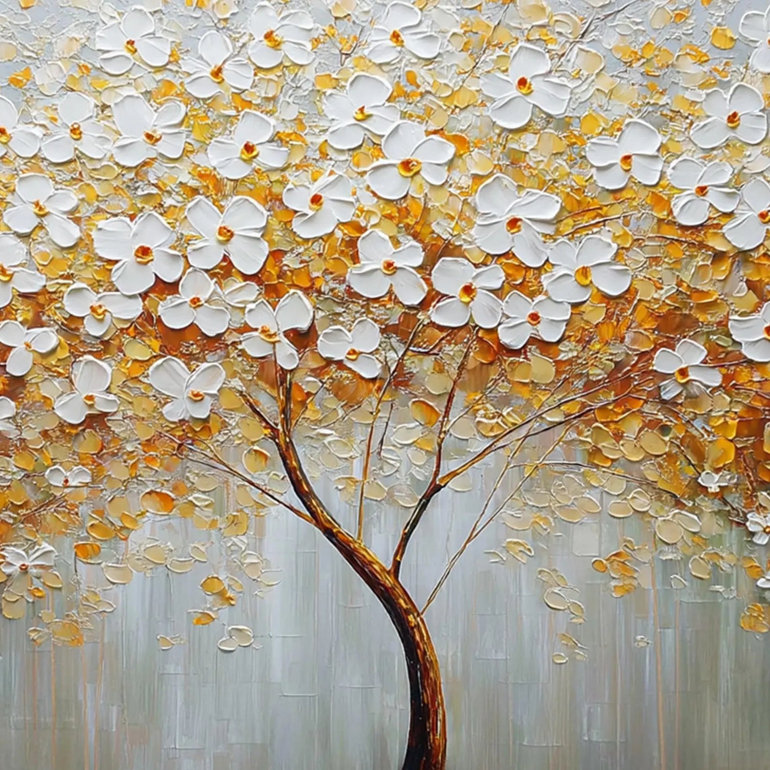 Textured Blossom Opulence | Gilded Canopy