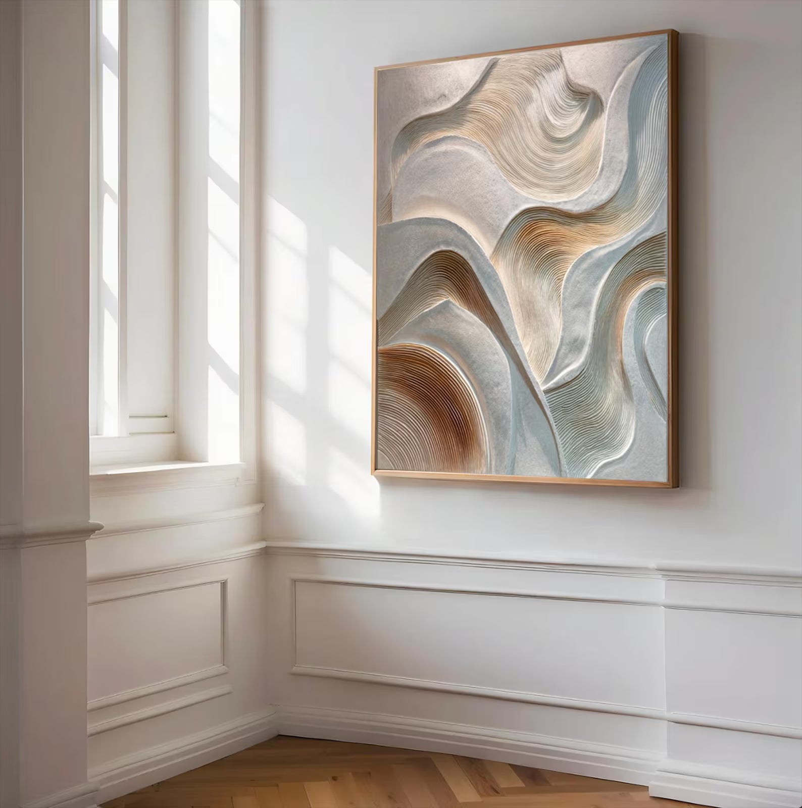 Textured Wave Nuance | Grey Brown