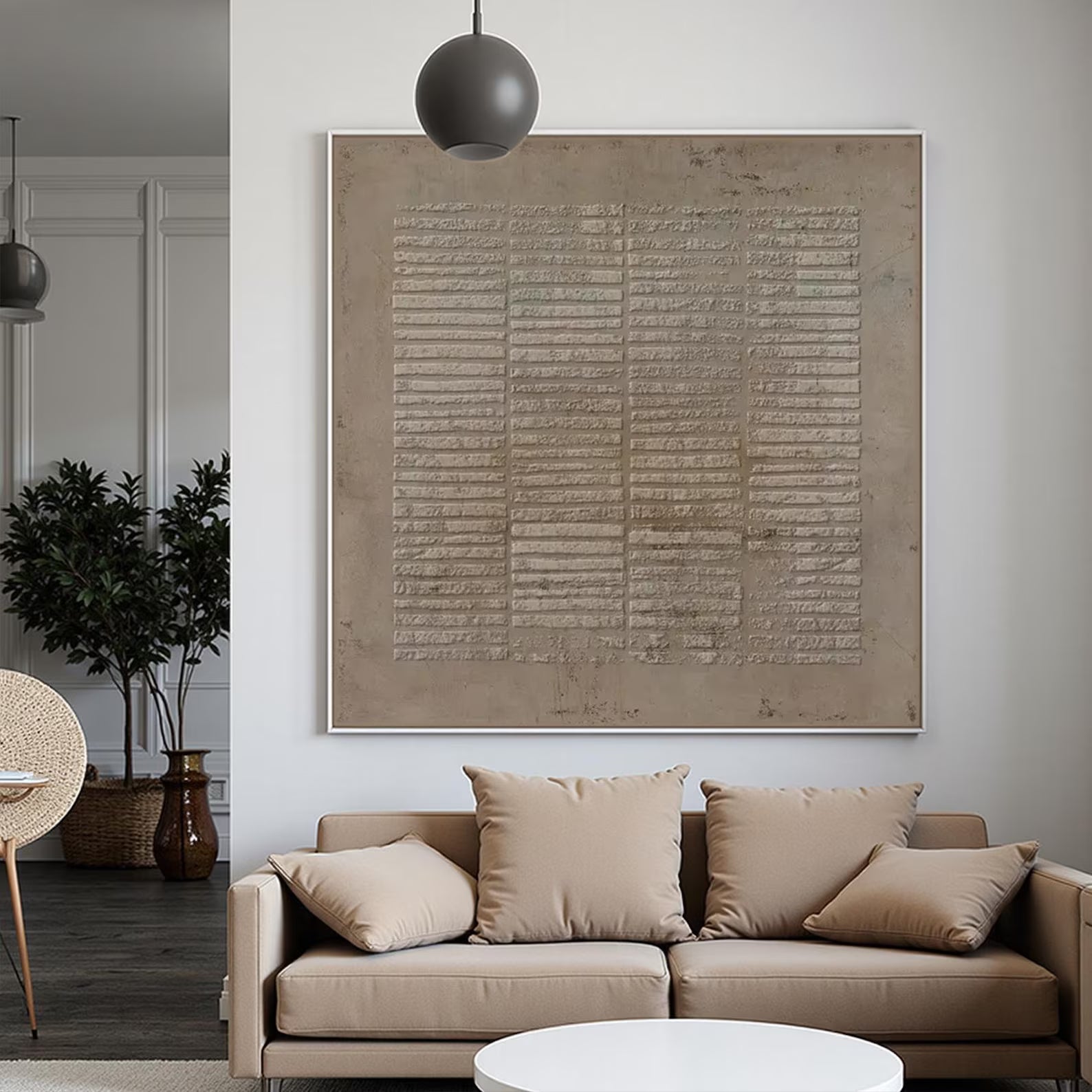 Textured Geometric Art | Understated Sophistication