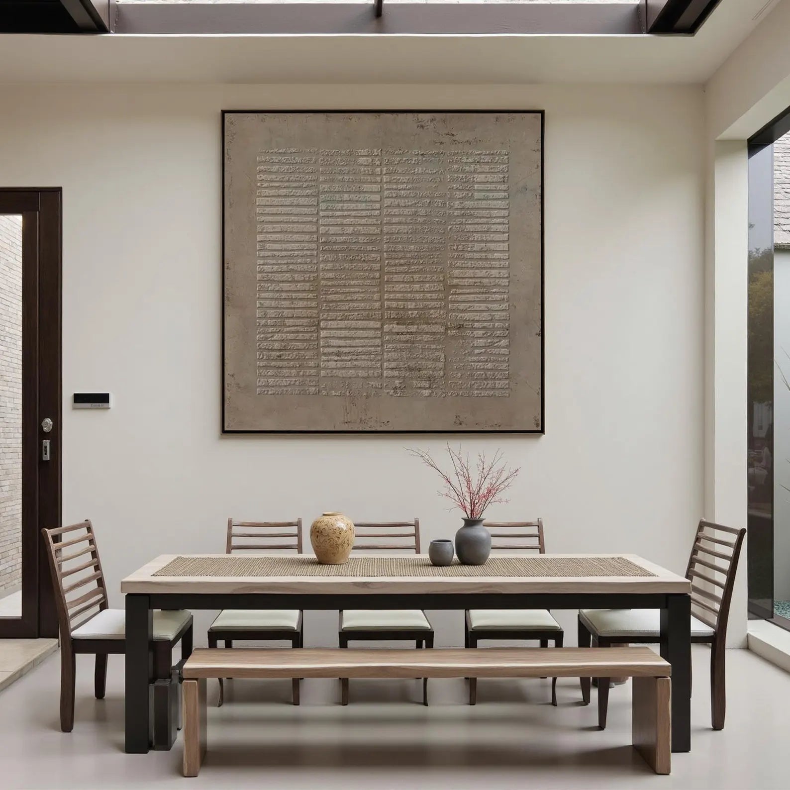 Textured Geometric Art | Understated Sophistication