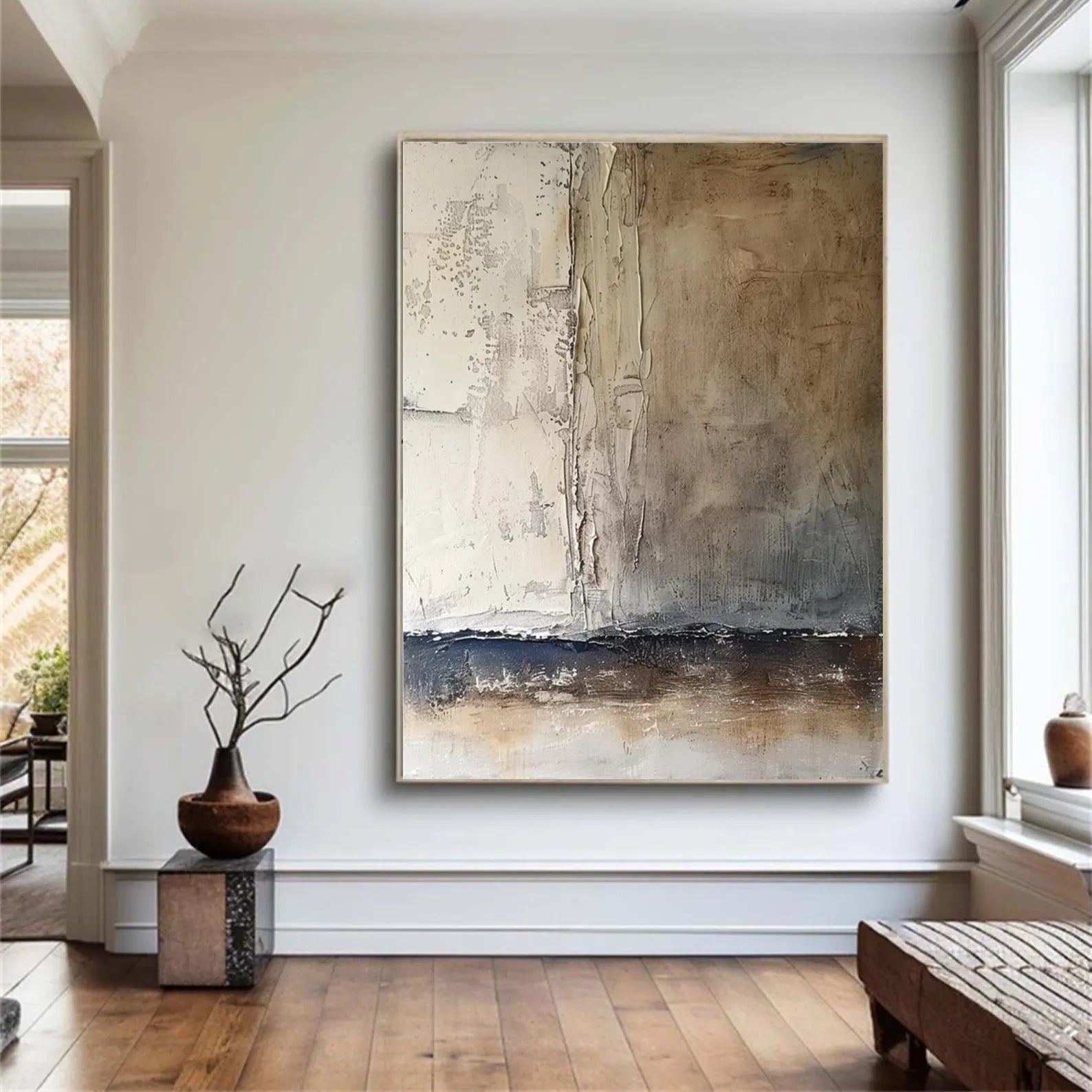 Textured Tonal Abstract | Moody Luxe