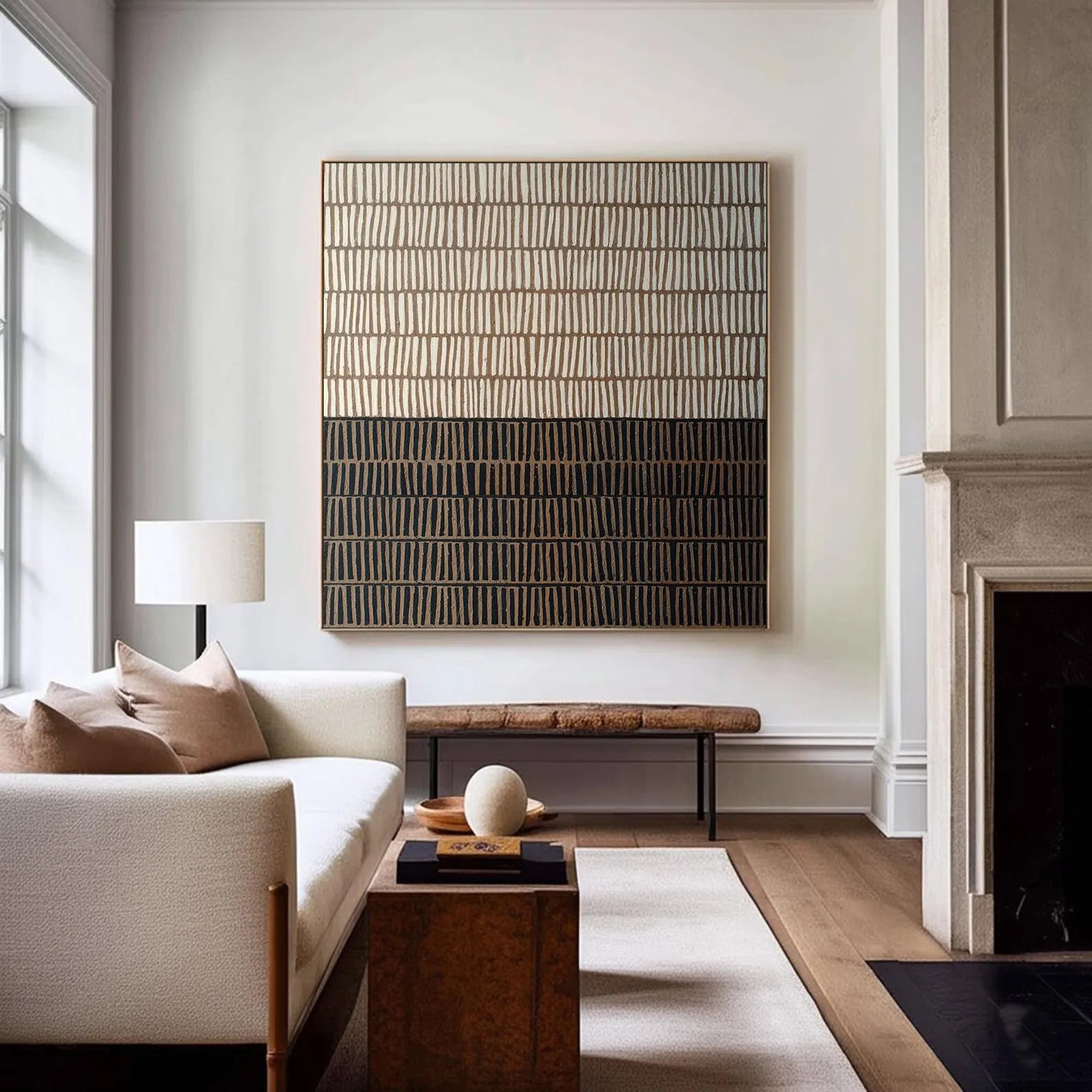 Textured Stripes Art | Sophisticated Ease