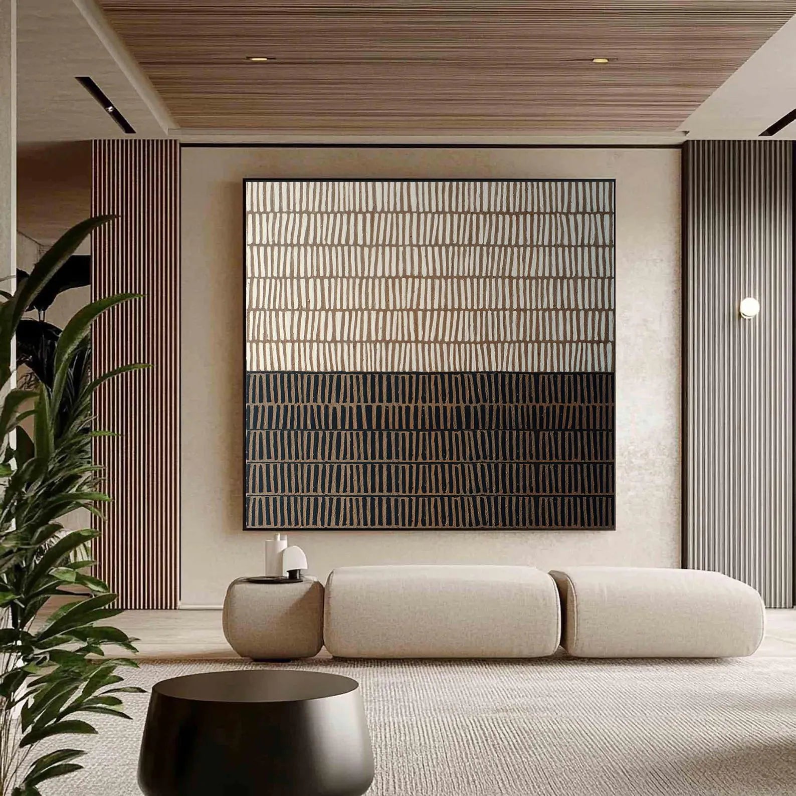 Textured Stripes Art | Sophisticated Ease