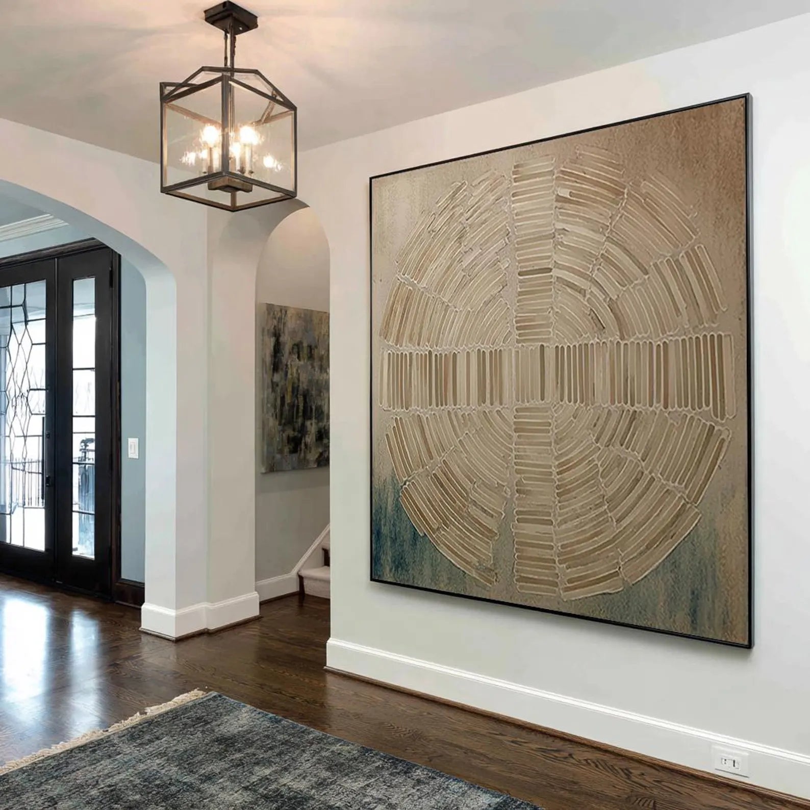 Textured Radial Art | Serene Balance