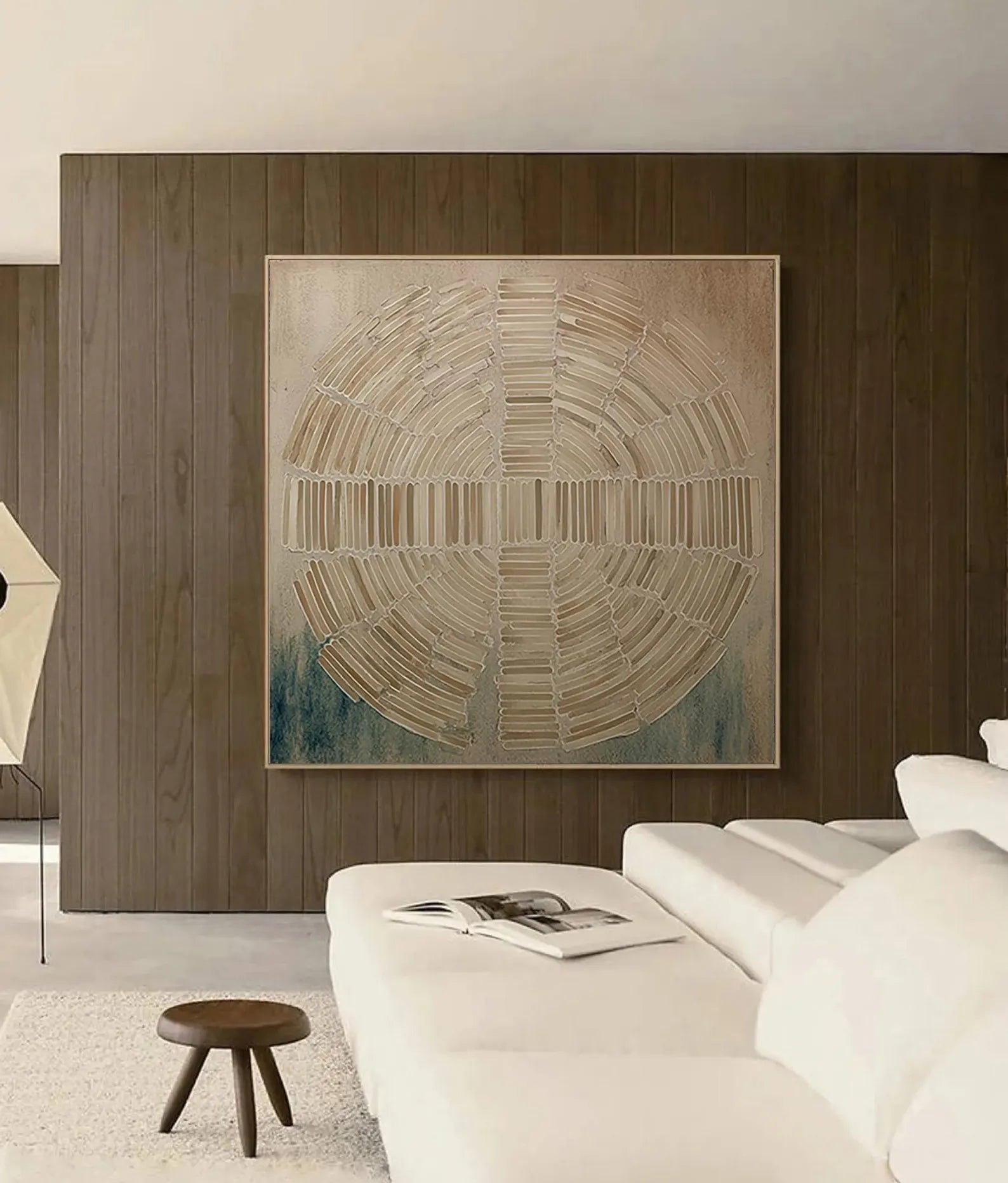 Textured Radial Art | Serene Balance