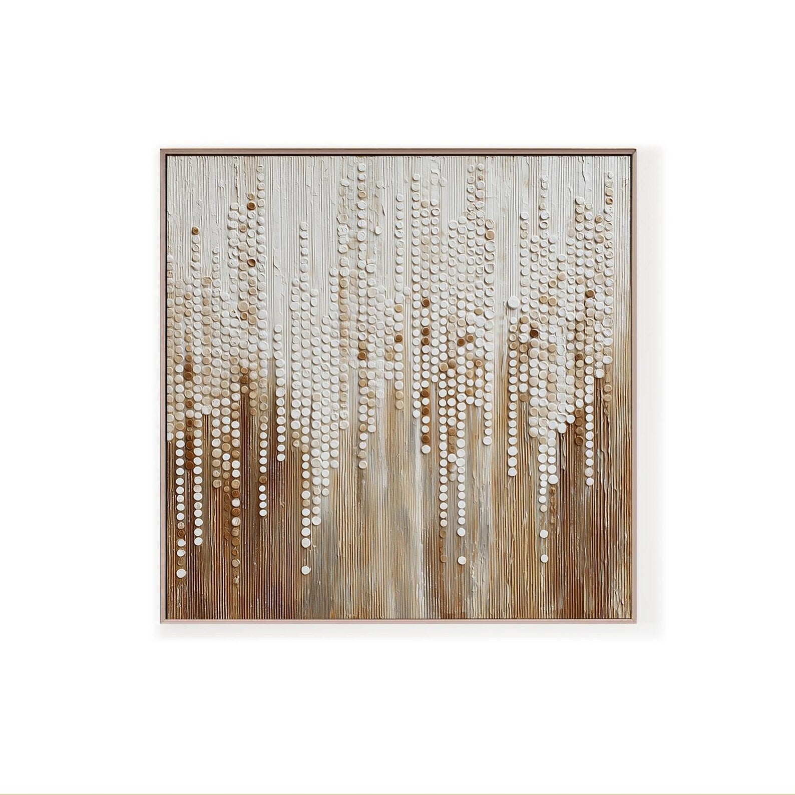 Textured Beaded Art | Elegant Allure