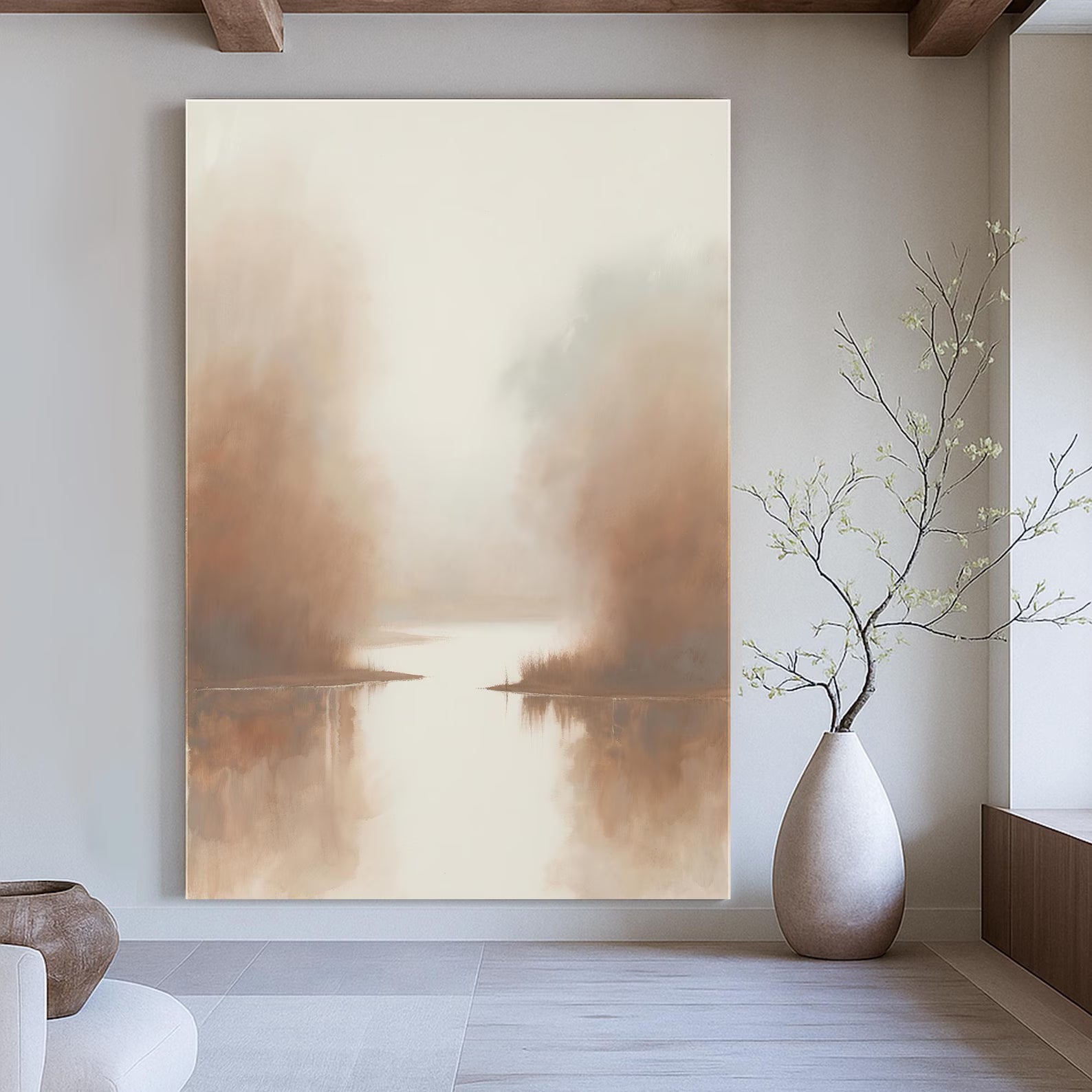 Textured Ethereal Waters | Warm Beige