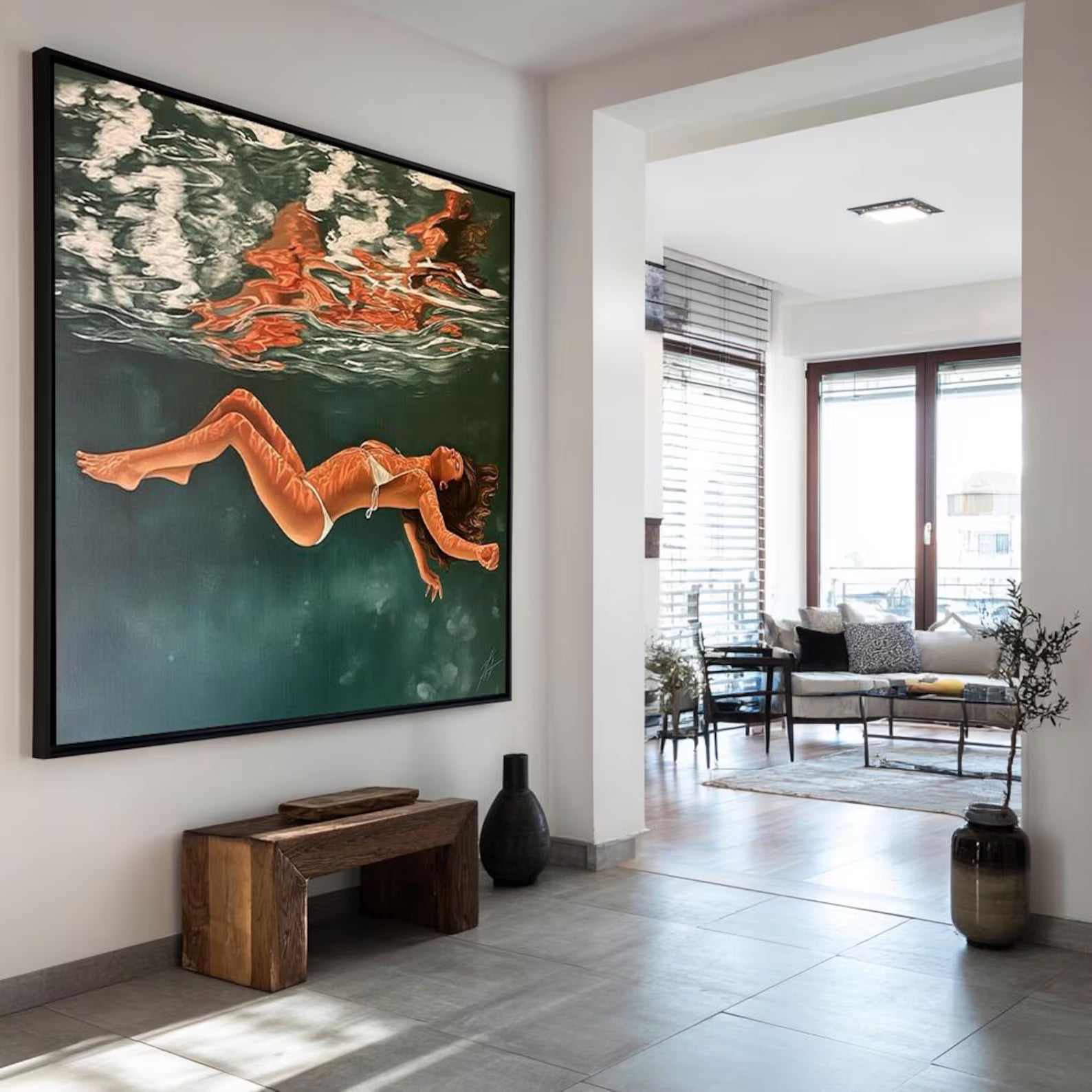 Underwater Figure Art | Serene Vibrance