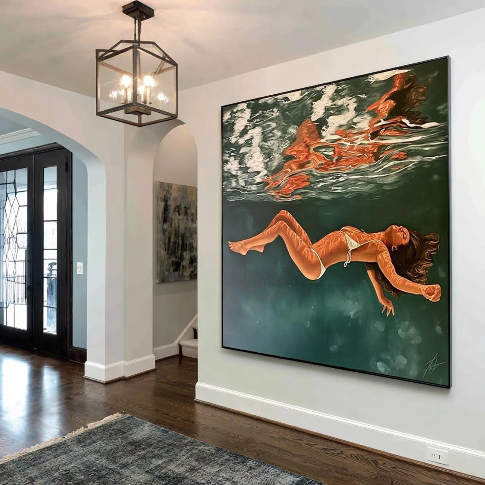 Underwater Figure Art | Serene Vibrance