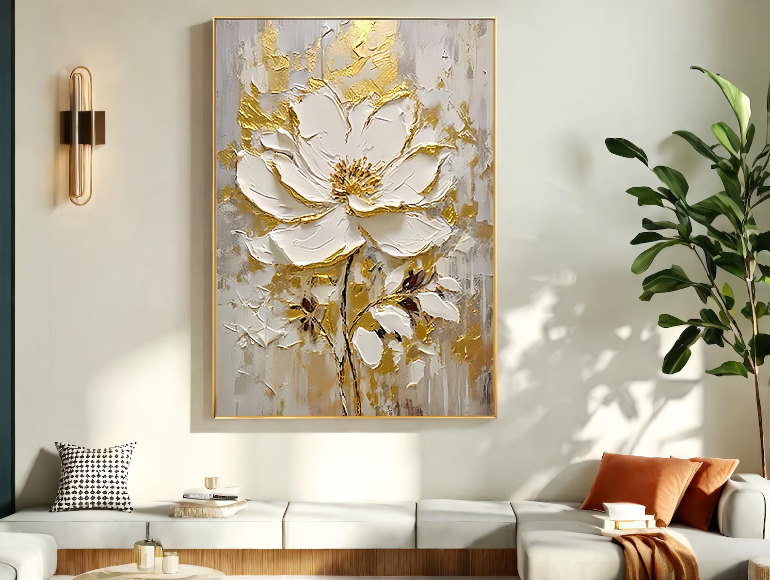 Textured Magnolia Opulence | Aureate Alabaster