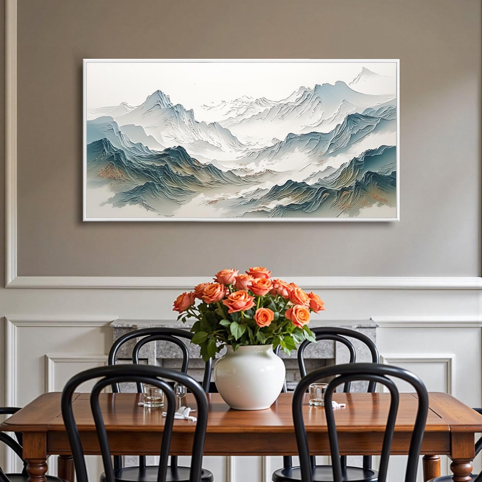 Textured Mountain Opulence | Azure Peaks