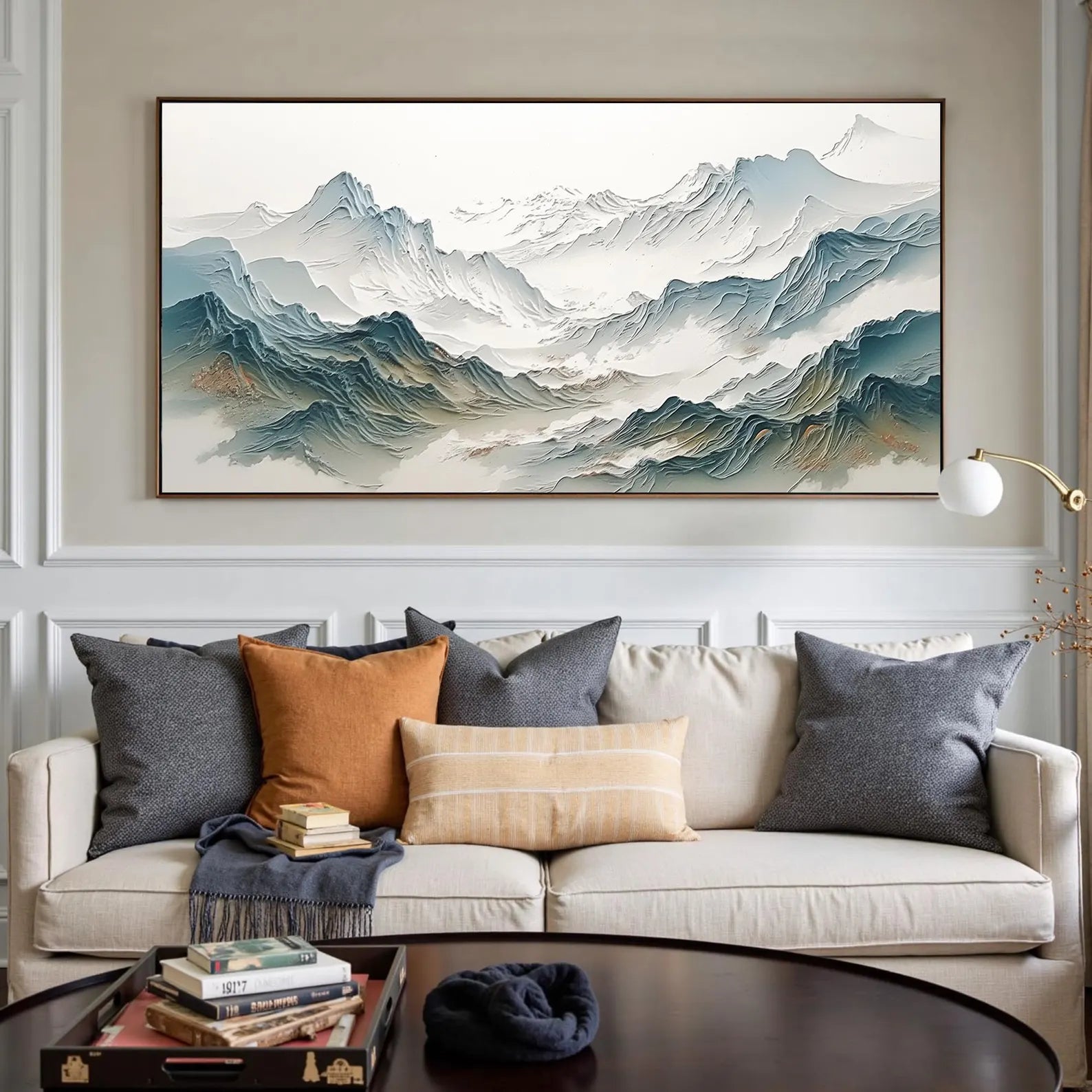 Textured Mountain Opulence | Azure Peaks