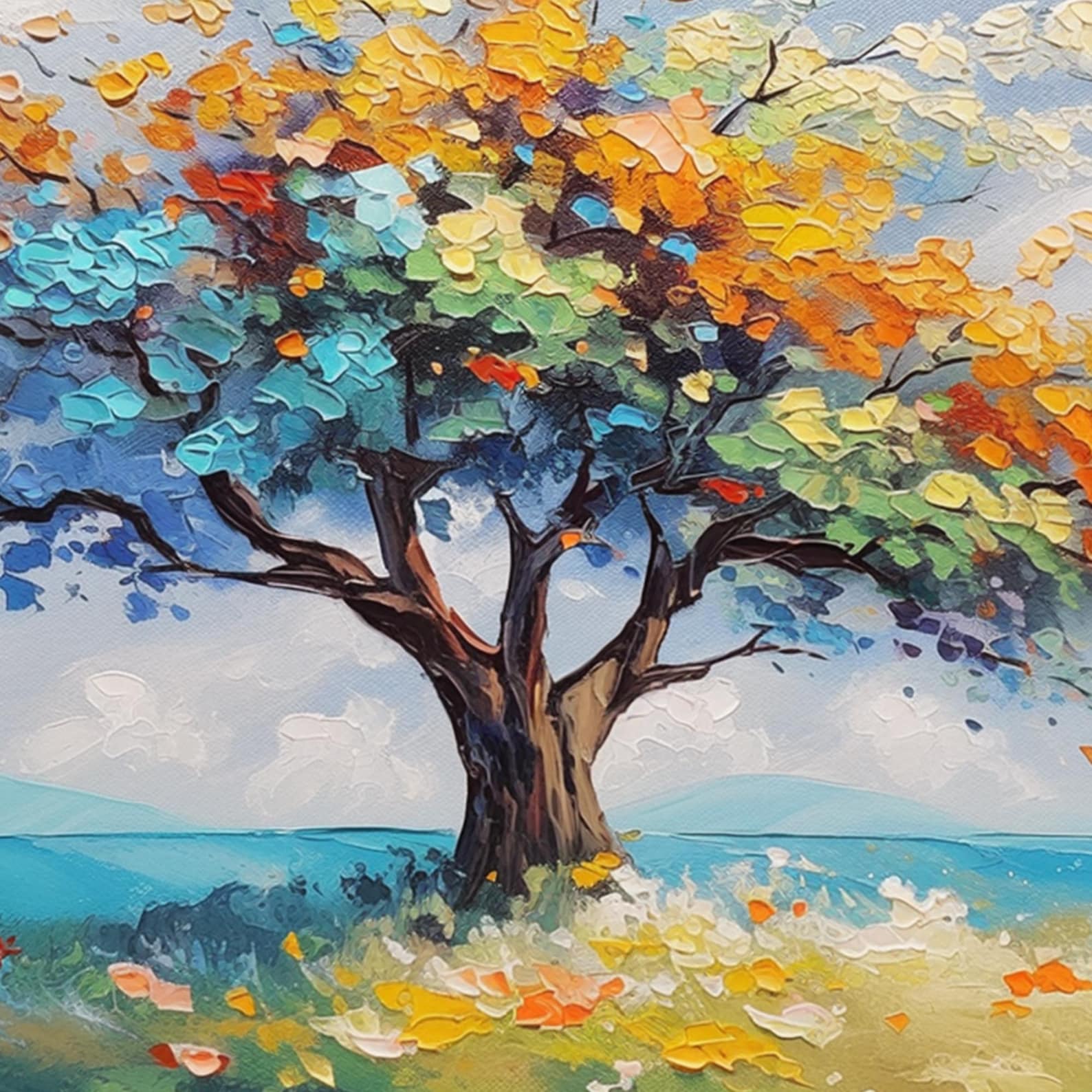 Textured Arbor Opulence | Multicolor Glade