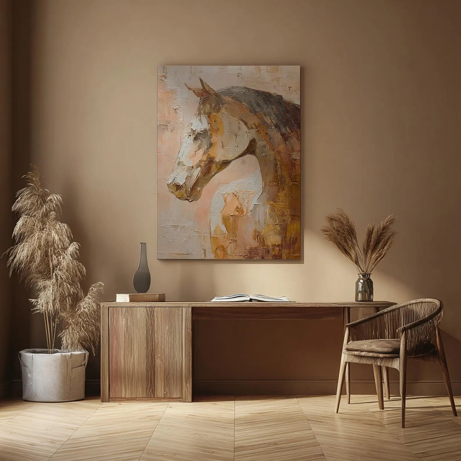 Textured Equine Opulence | Chestnut Steed