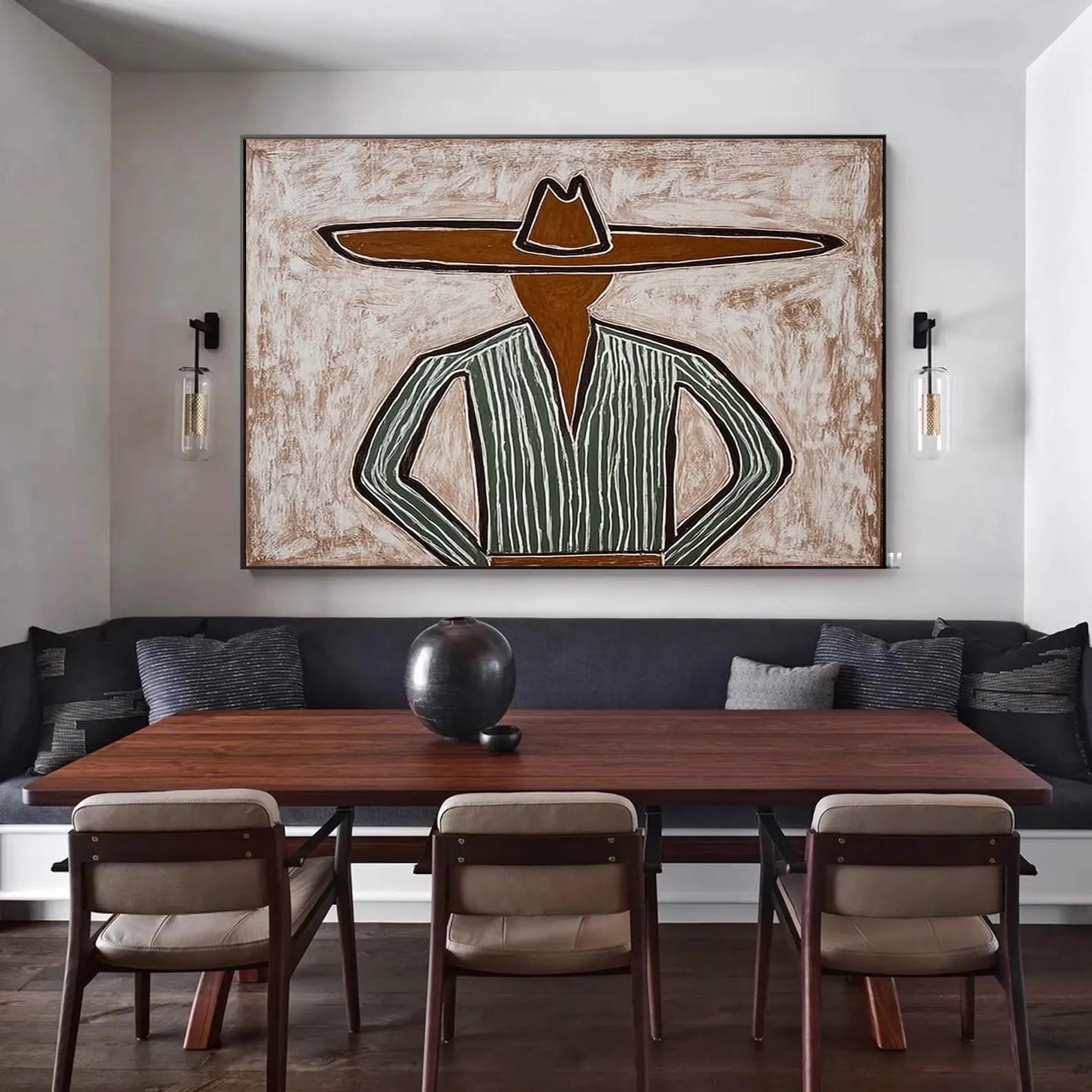 Stylized Figure Minimalism | Earthy Hat