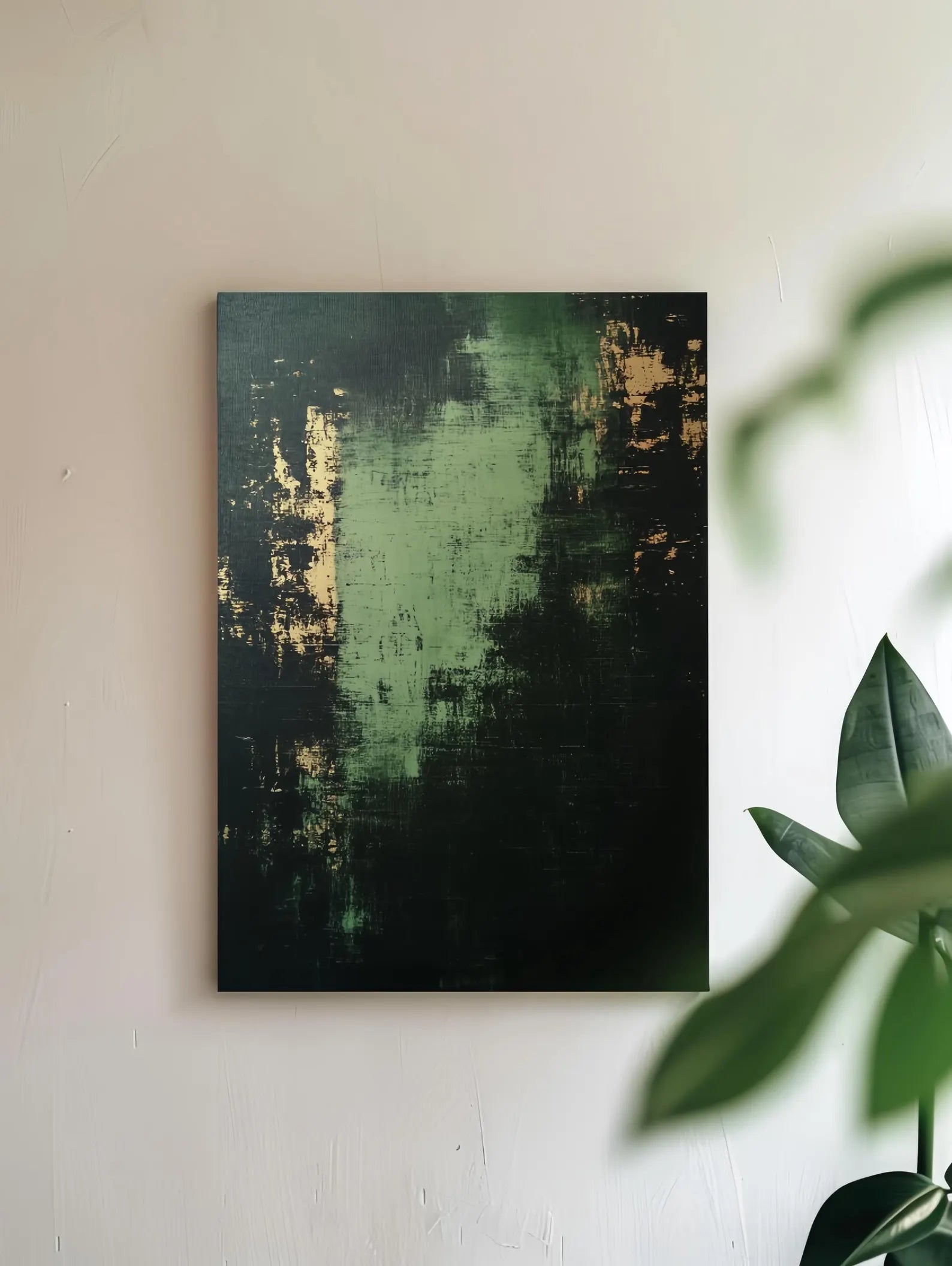 Textured Virid Opulence | Aureate Patches