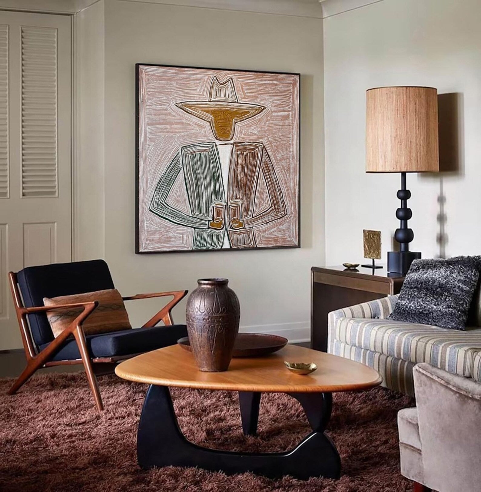 Textured Figure Art | Modern Serenity