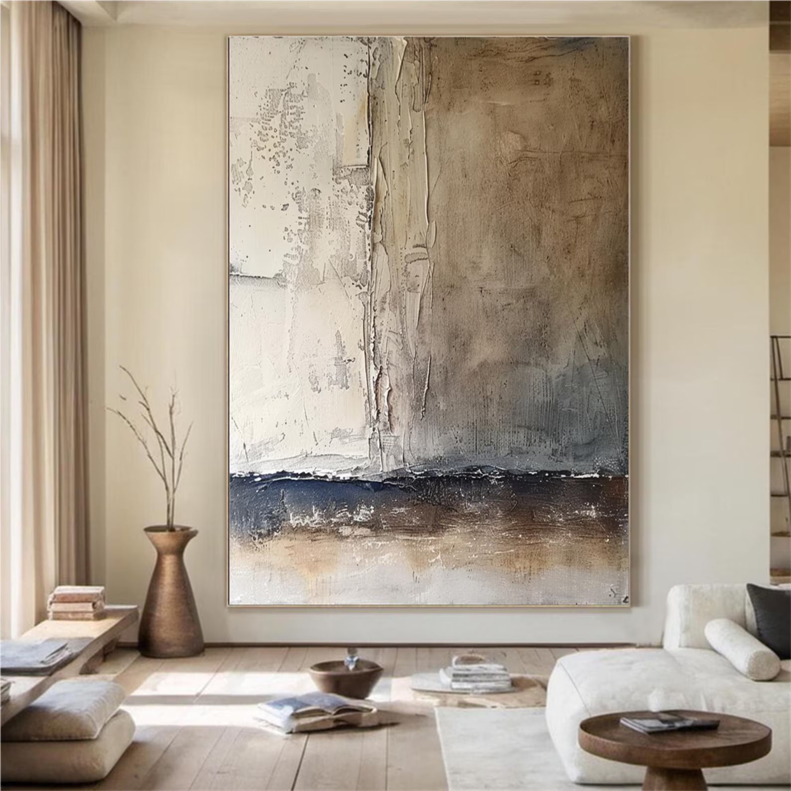 Textured Tonal Abstract | Moody Luxe