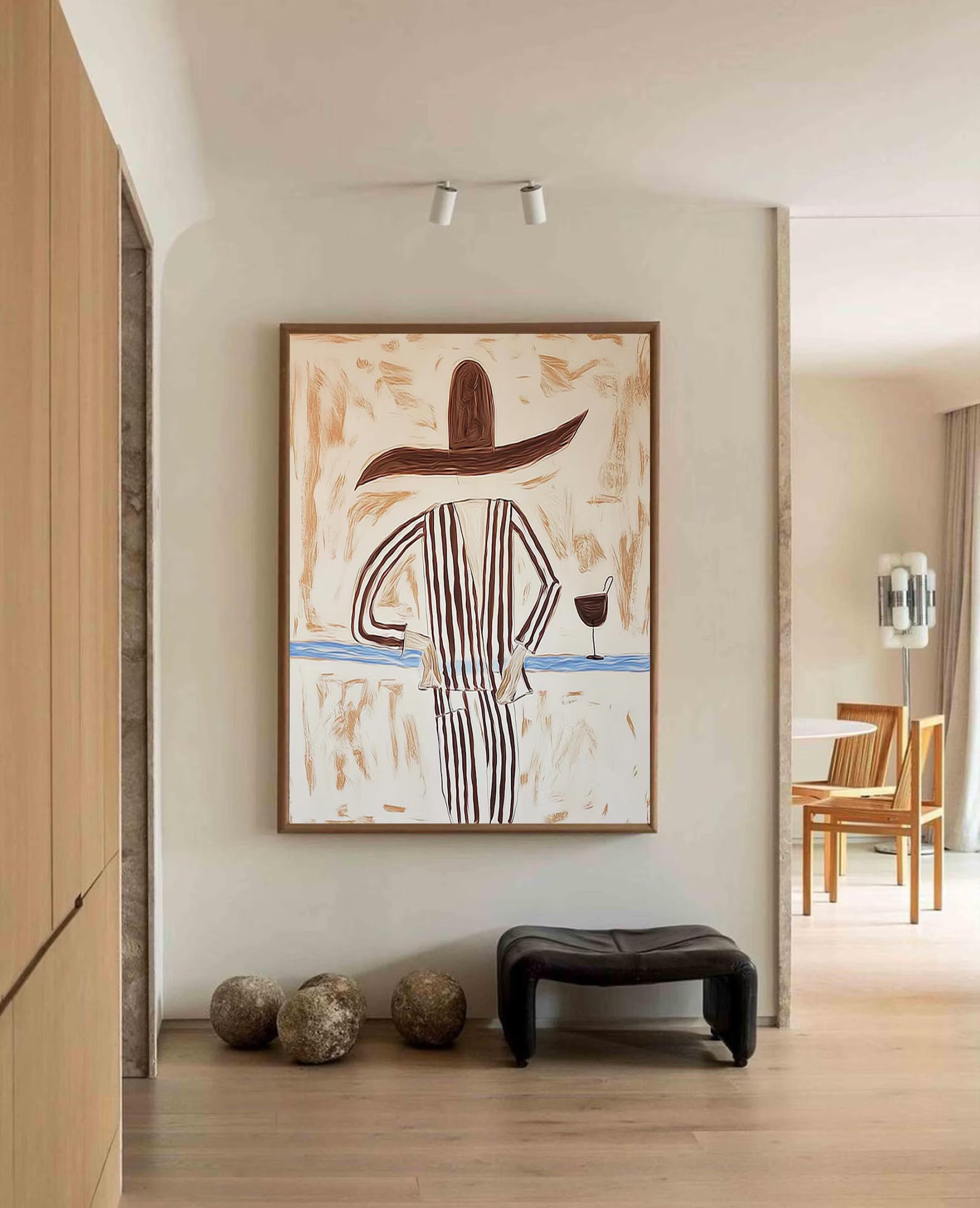 Stylized Figure Chic | Striped Attire