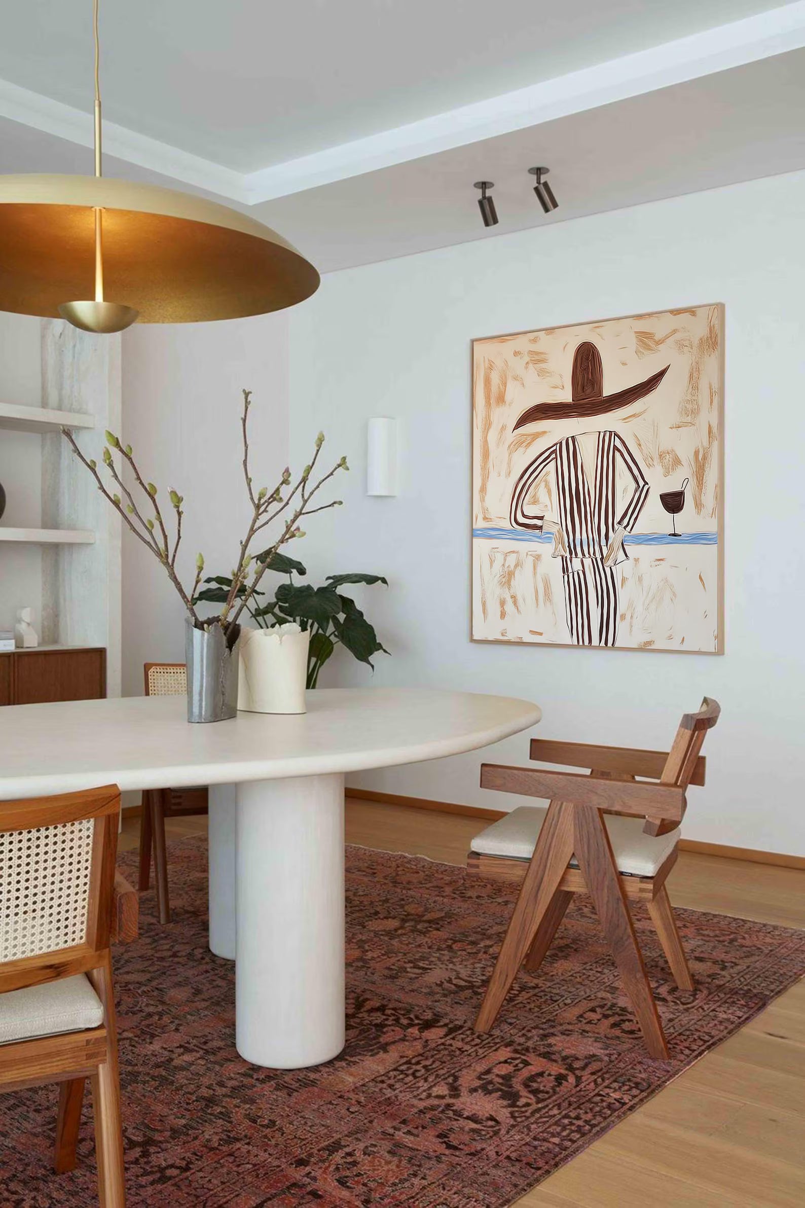 Stylized Figure Chic | Striped Attire