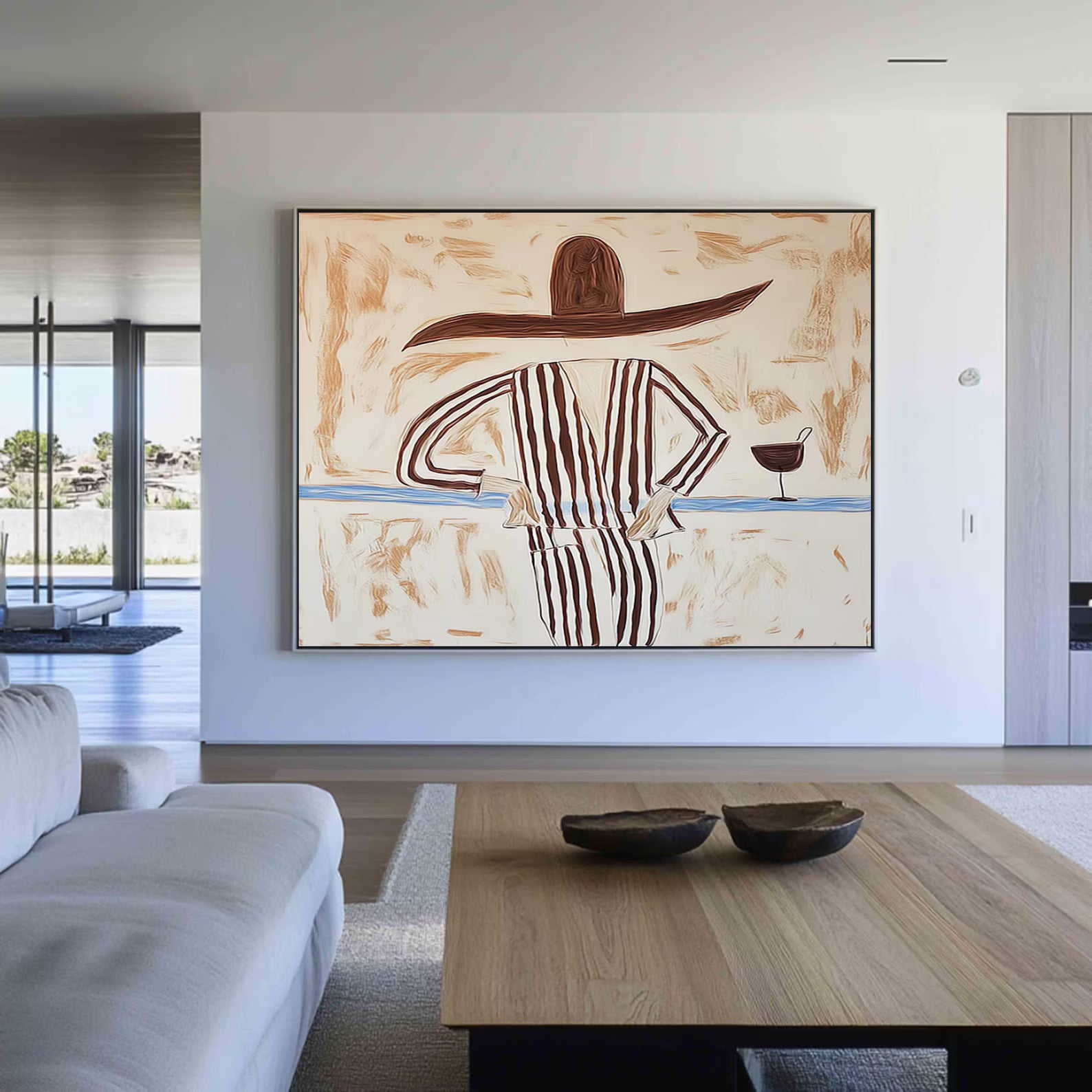 Stylized Figure Chic | Striped Attire