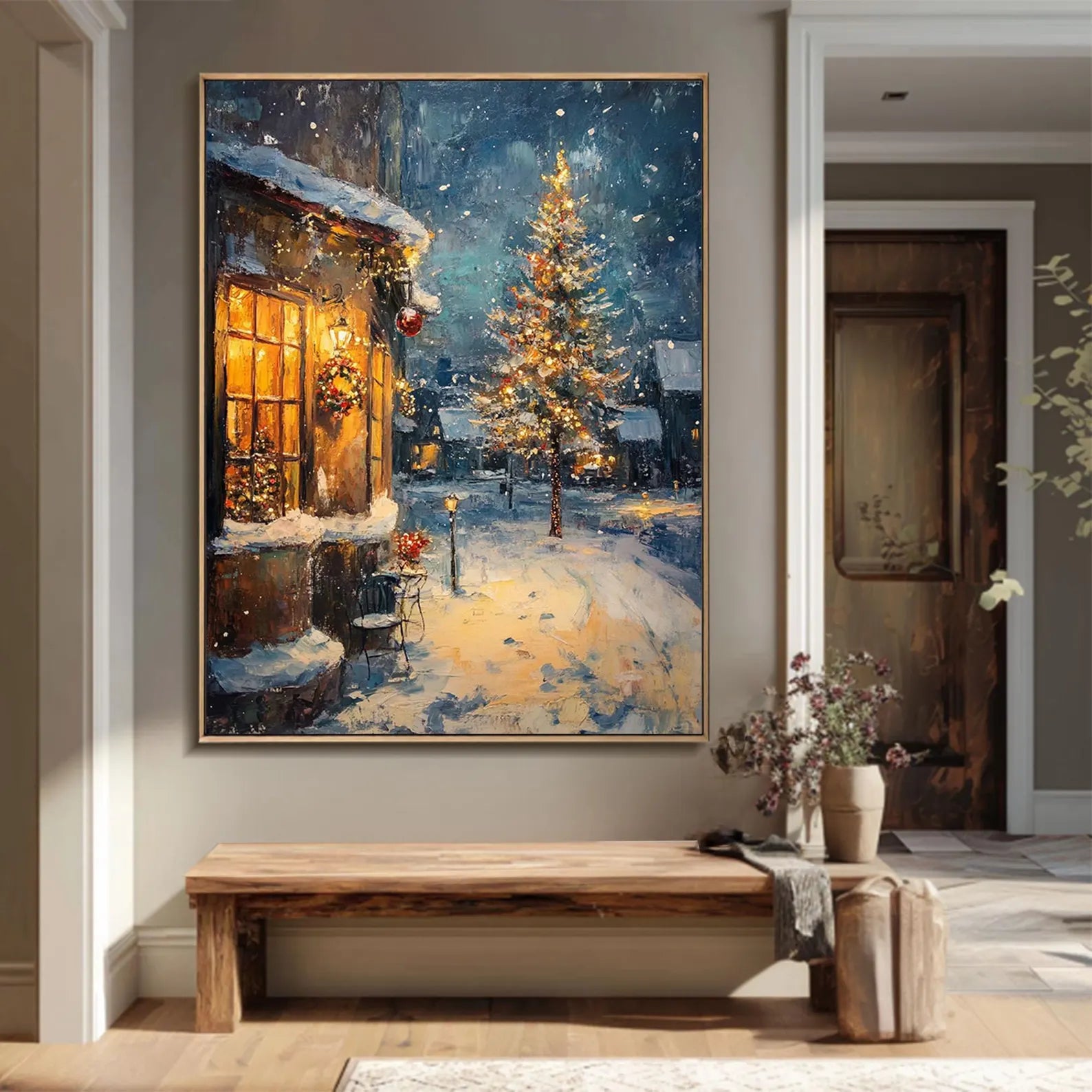 Textured Wintry Radiance | Christmas Eve