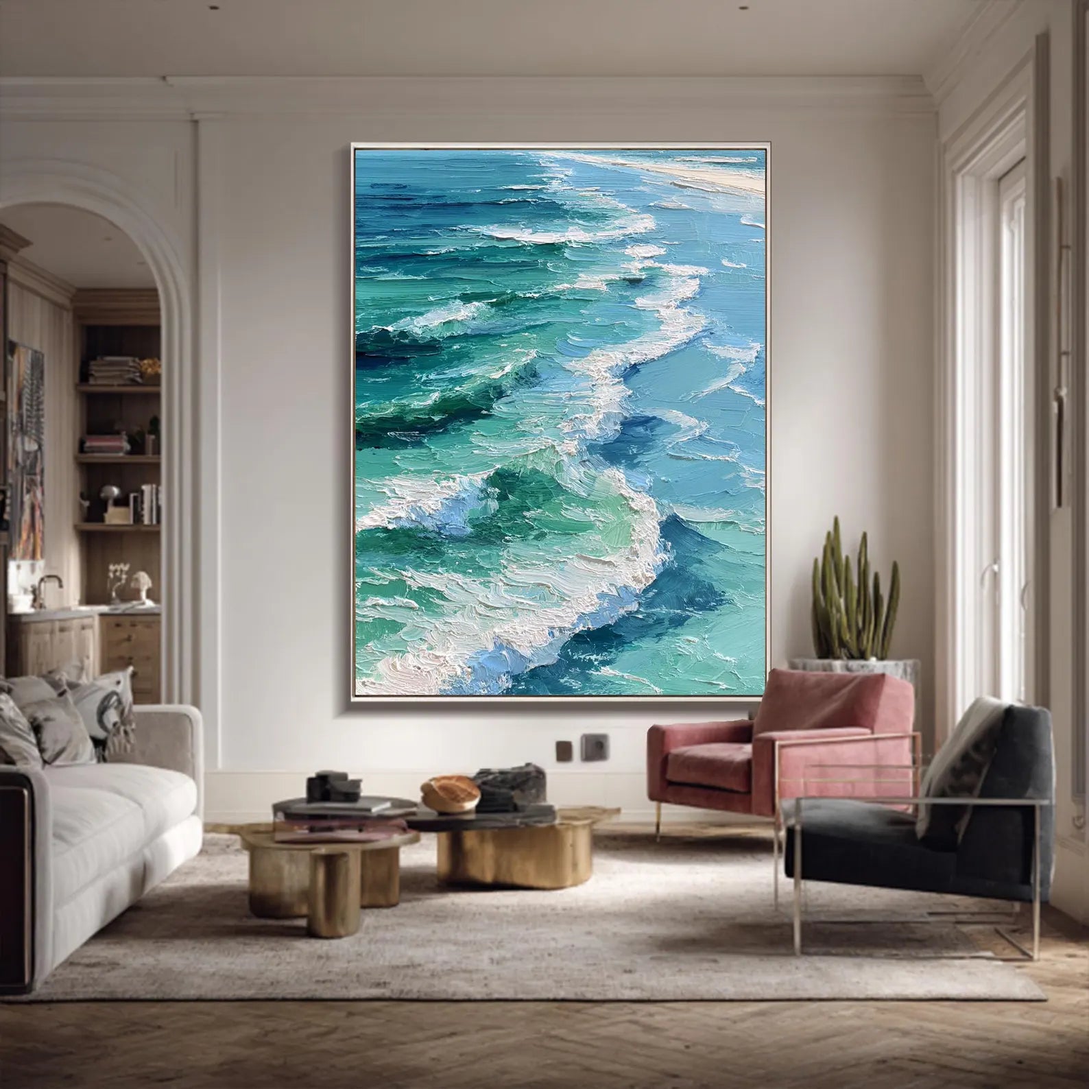 Textured Surf Opulence | Turquoise Crest