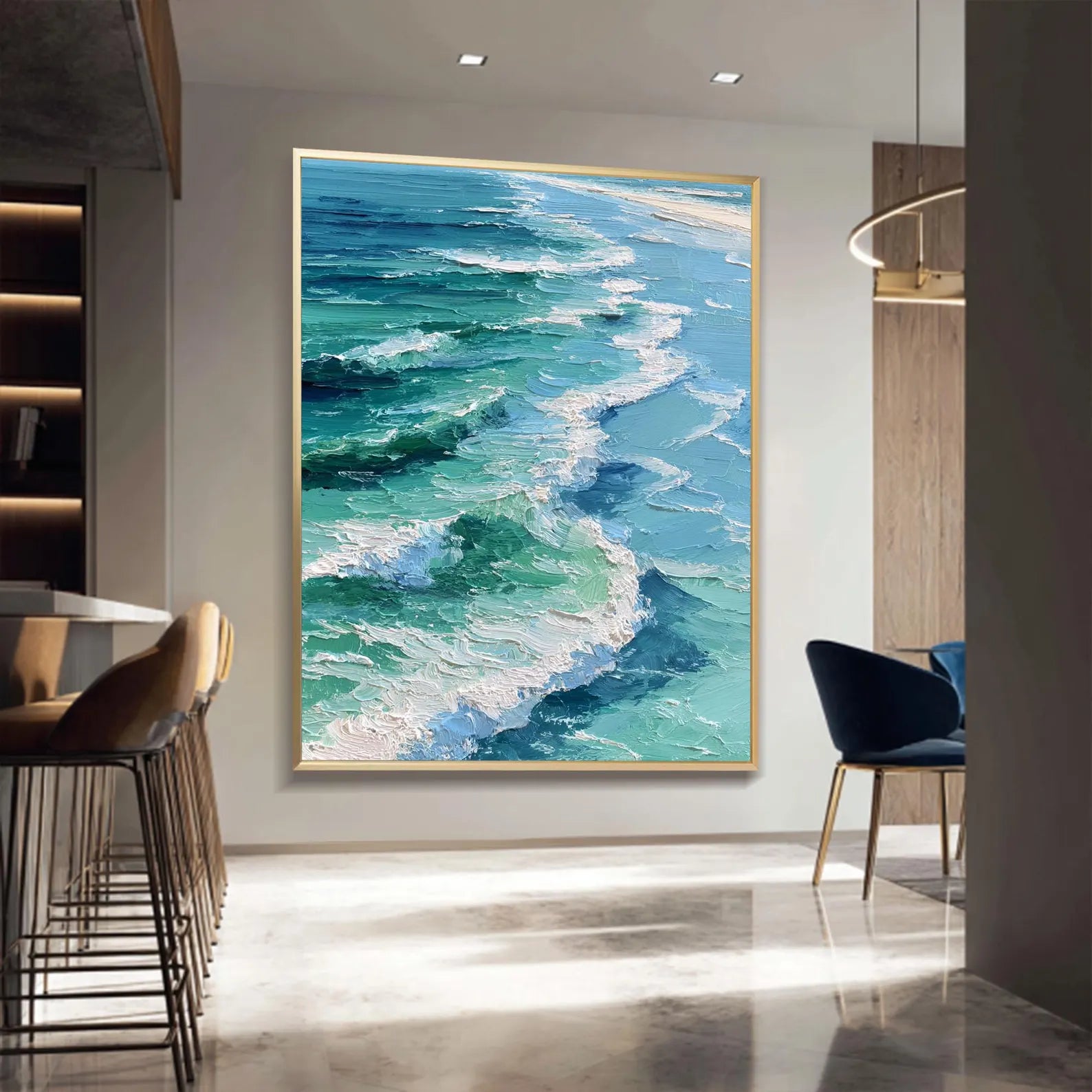 Textured Surf Opulence | Turquoise Crest