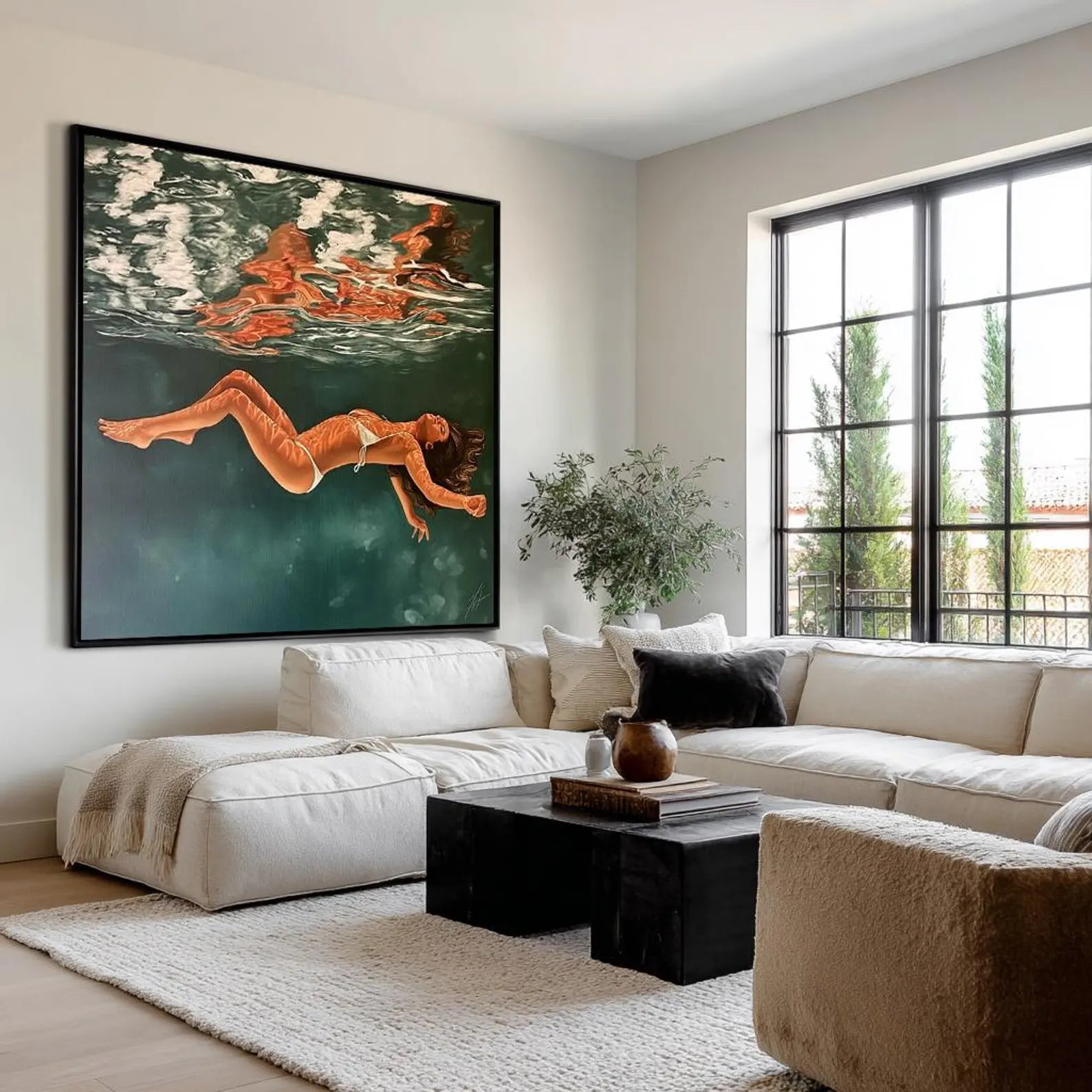 Underwater Figure Art | Serene Vibrance
