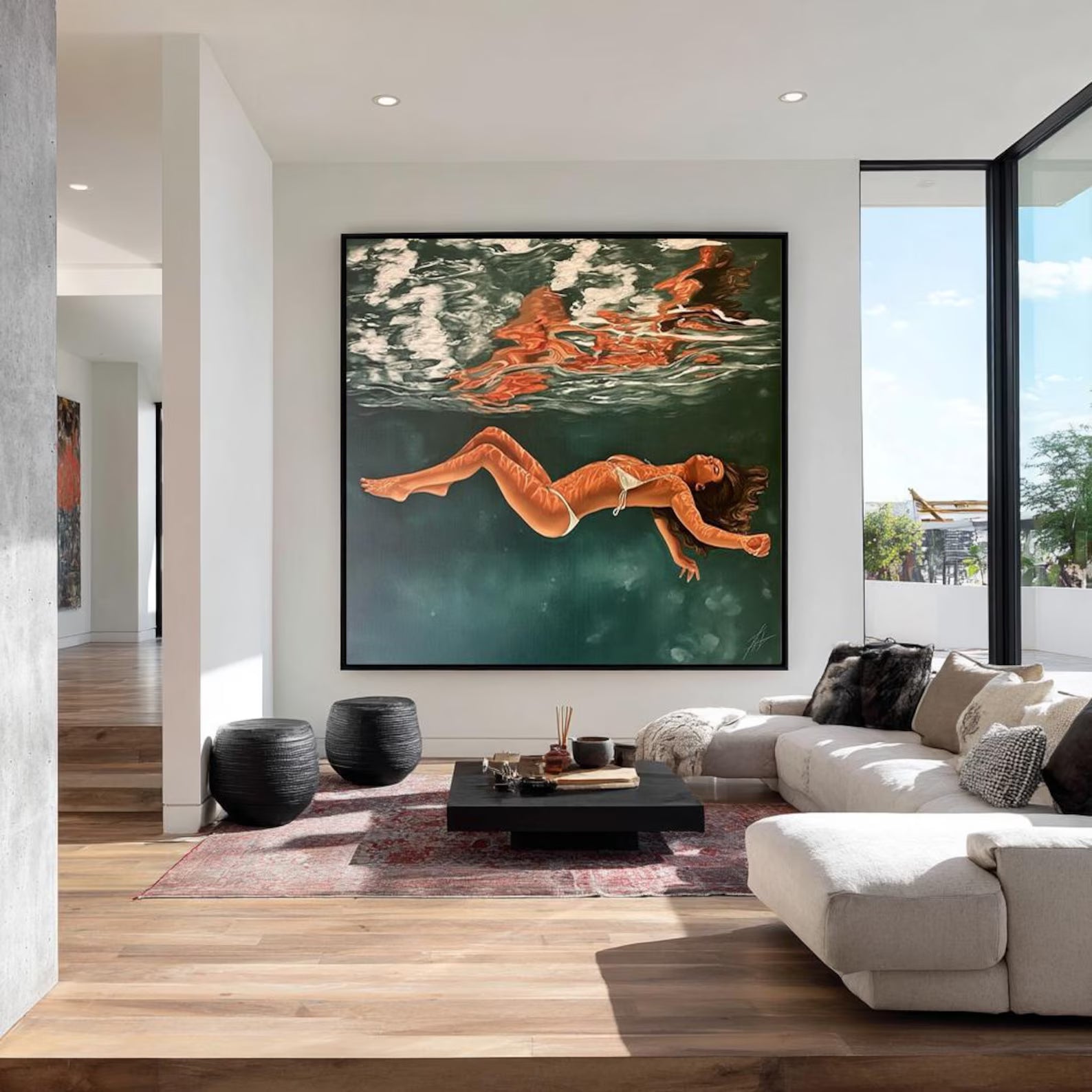 Underwater Figure Art | Serene Vibrance