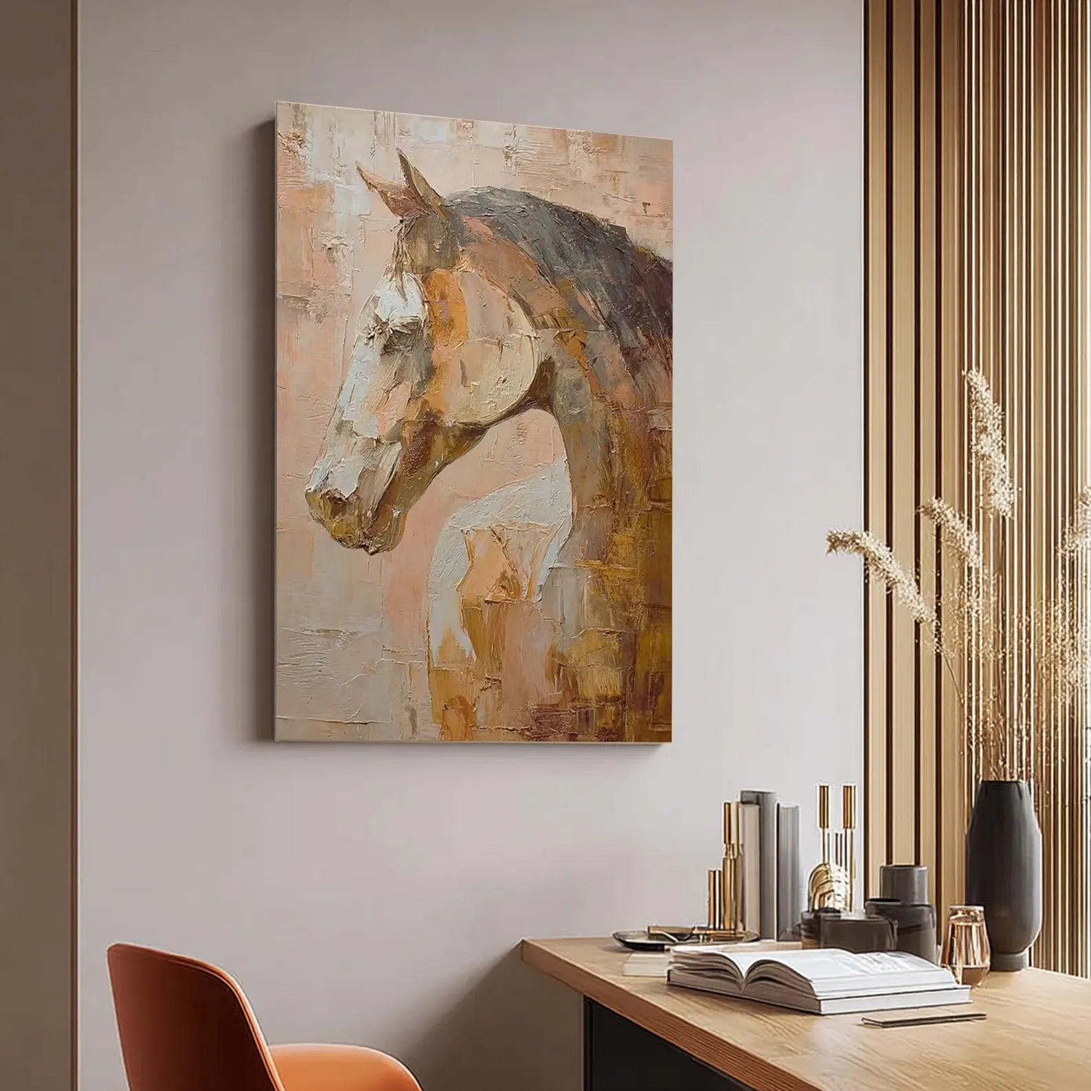 Textured Equine Opulence | Chestnut Steed