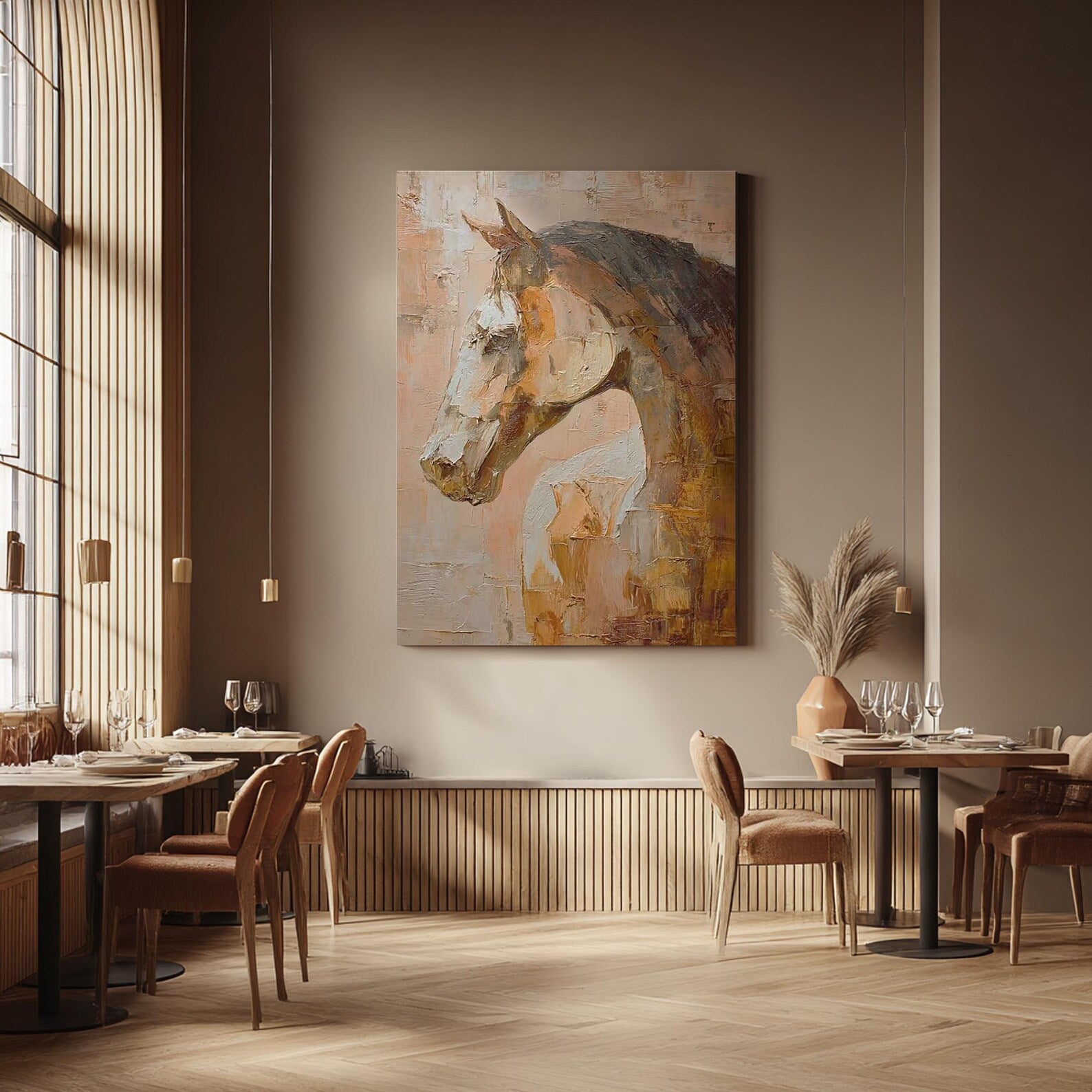 Textured Equine Opulence | Chestnut Steed