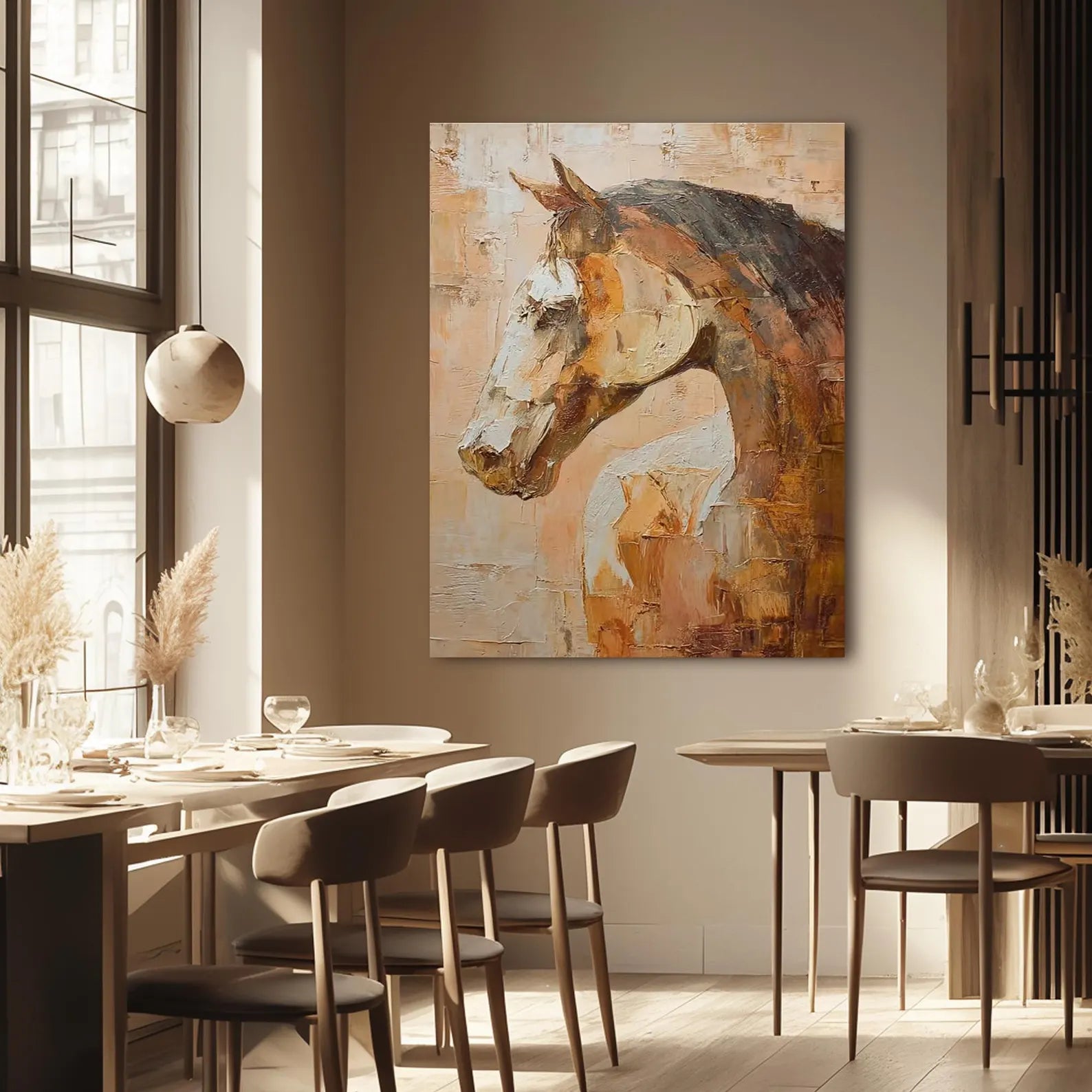 Textured Equine Opulence | Chestnut Steed